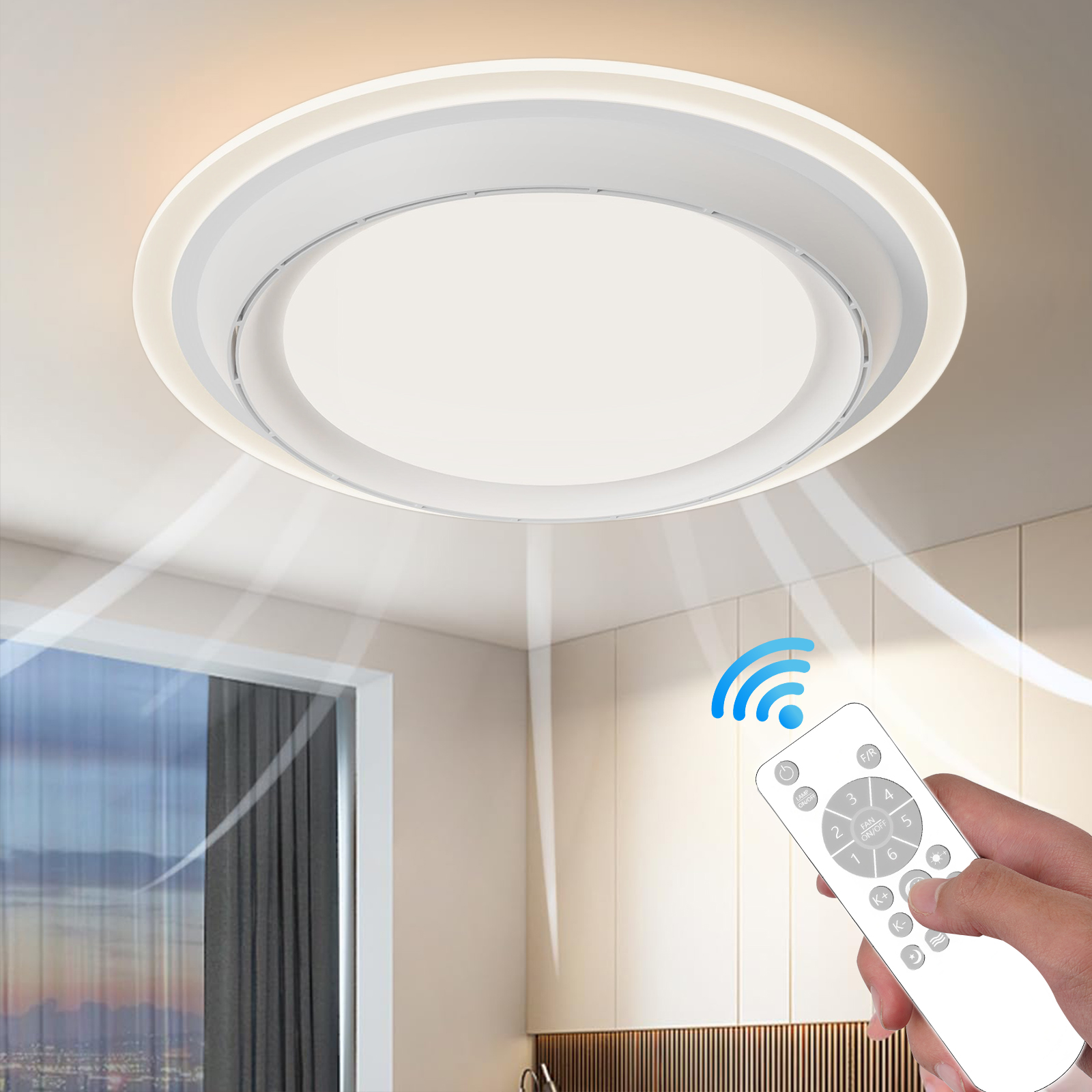 Decor Lighting Fixtures - LED Ceiling Fan Lamp Home Lighting