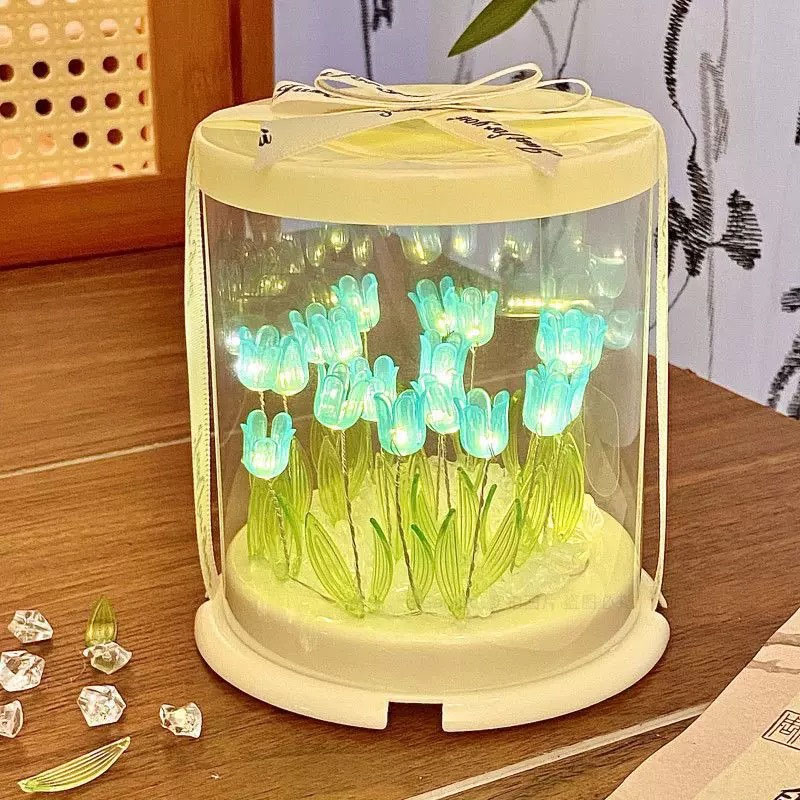 Lighting Decor Bedroom - DIY Tulip Lamp Simulation Flower Sea
