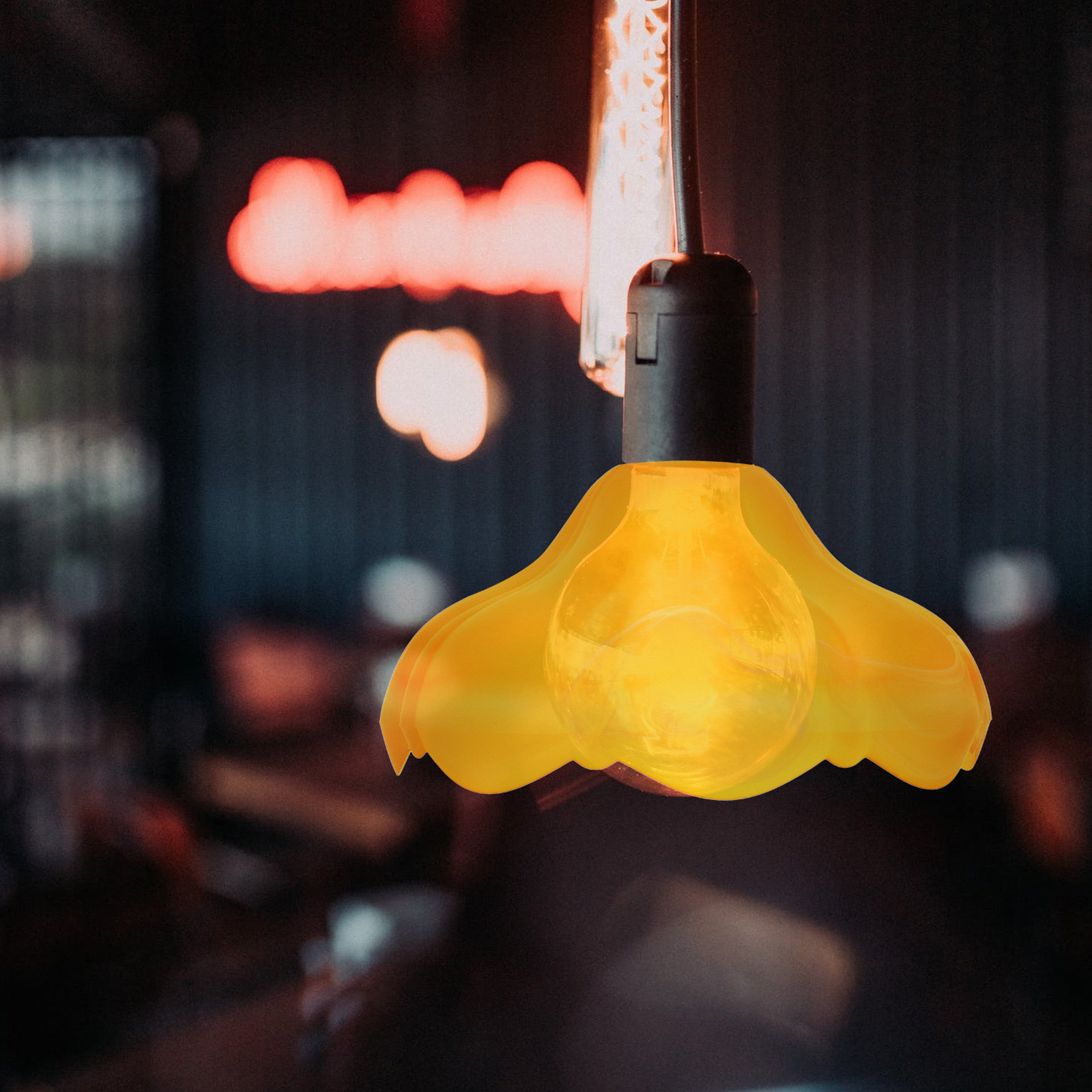 Decor Lighting Solution - Delicate Glass Lampshade Fine Structure Protective