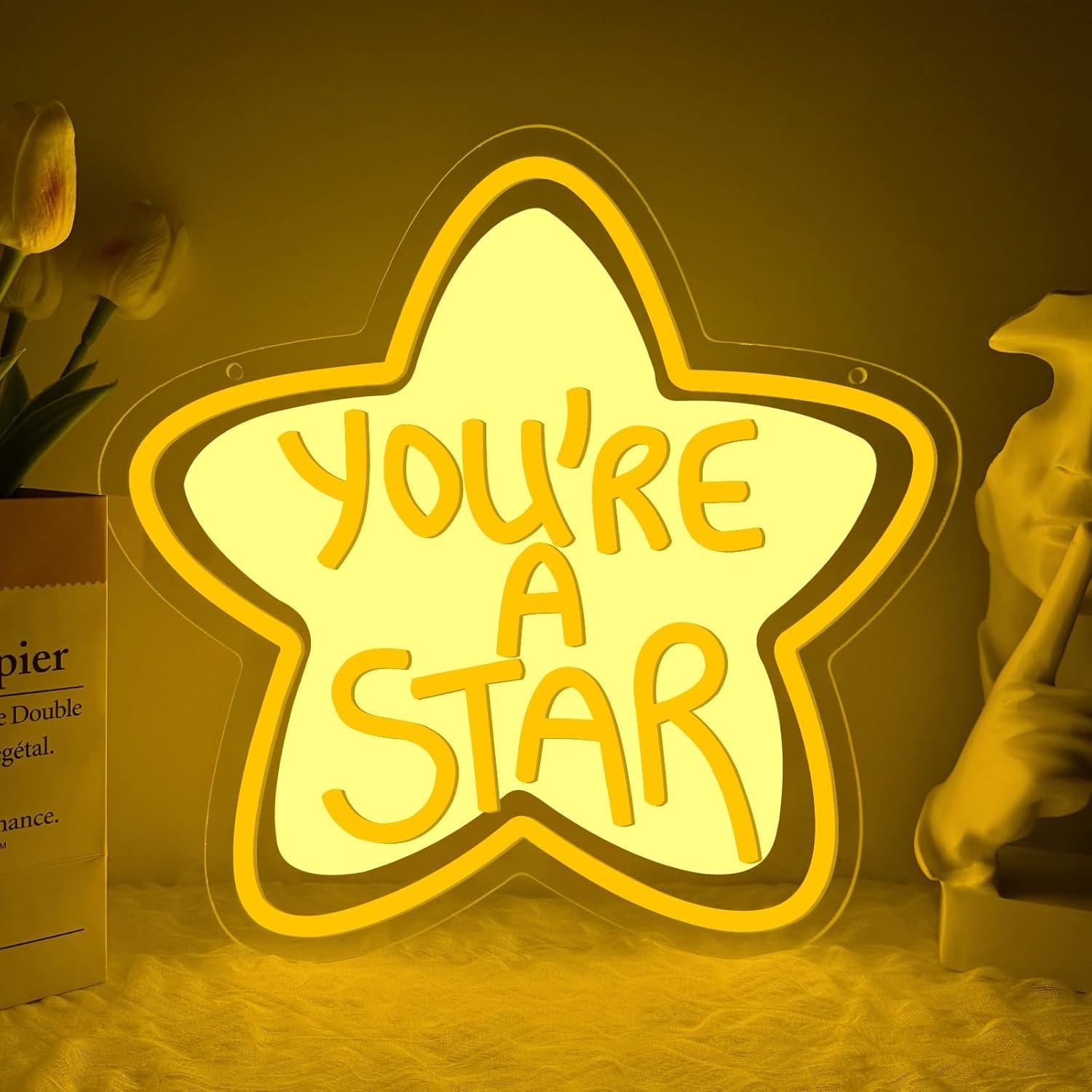 Lighting Decor Bedroom - You're A Star Neon Sign USB