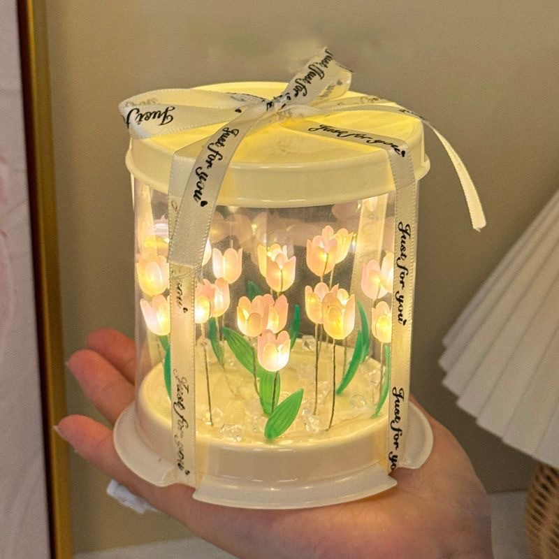 Lighting Decor Bedroom - DIY Tulip Lamp Simulation Flower Sea