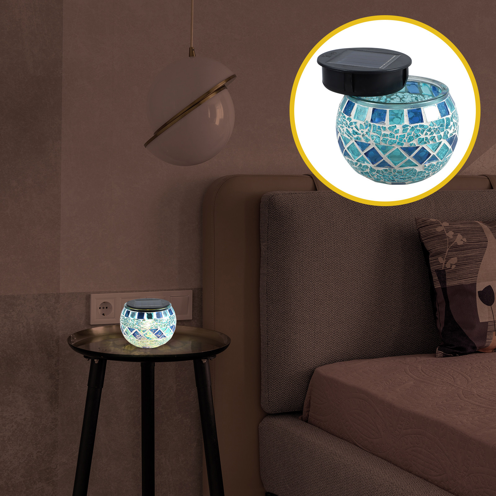 Decor Lighting Solution - Mosaic Light Solar Glass Decorative Lamp