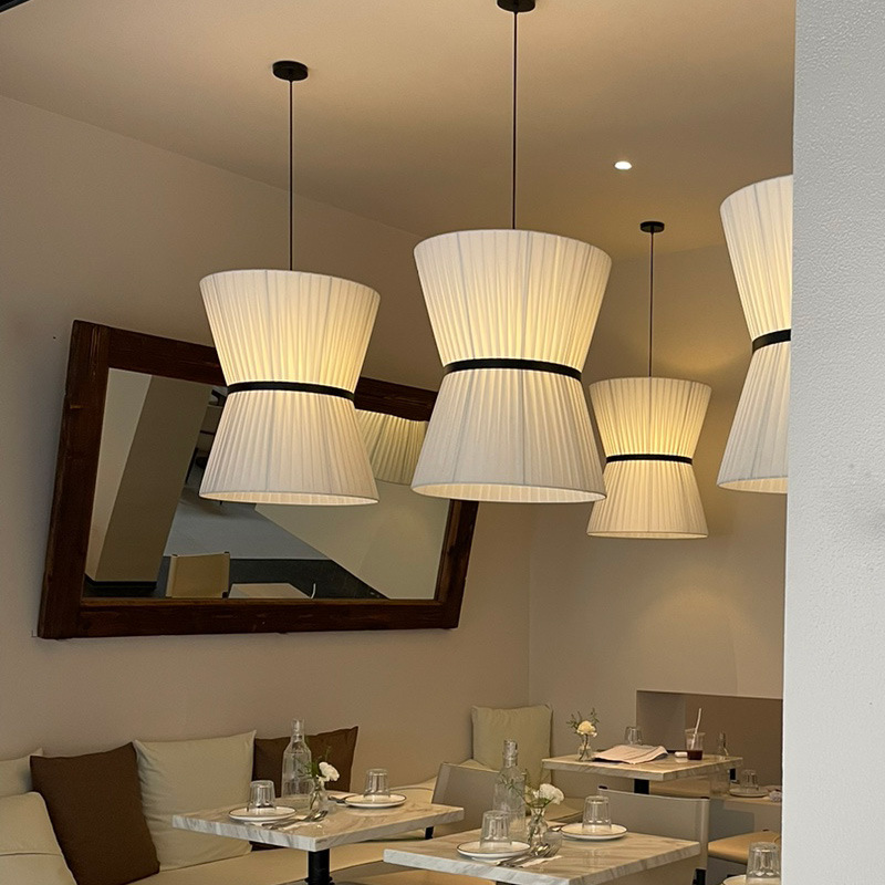 Decor Lighting Fixtures - Modern Designer Minimalist Fabric LEDPendant Light