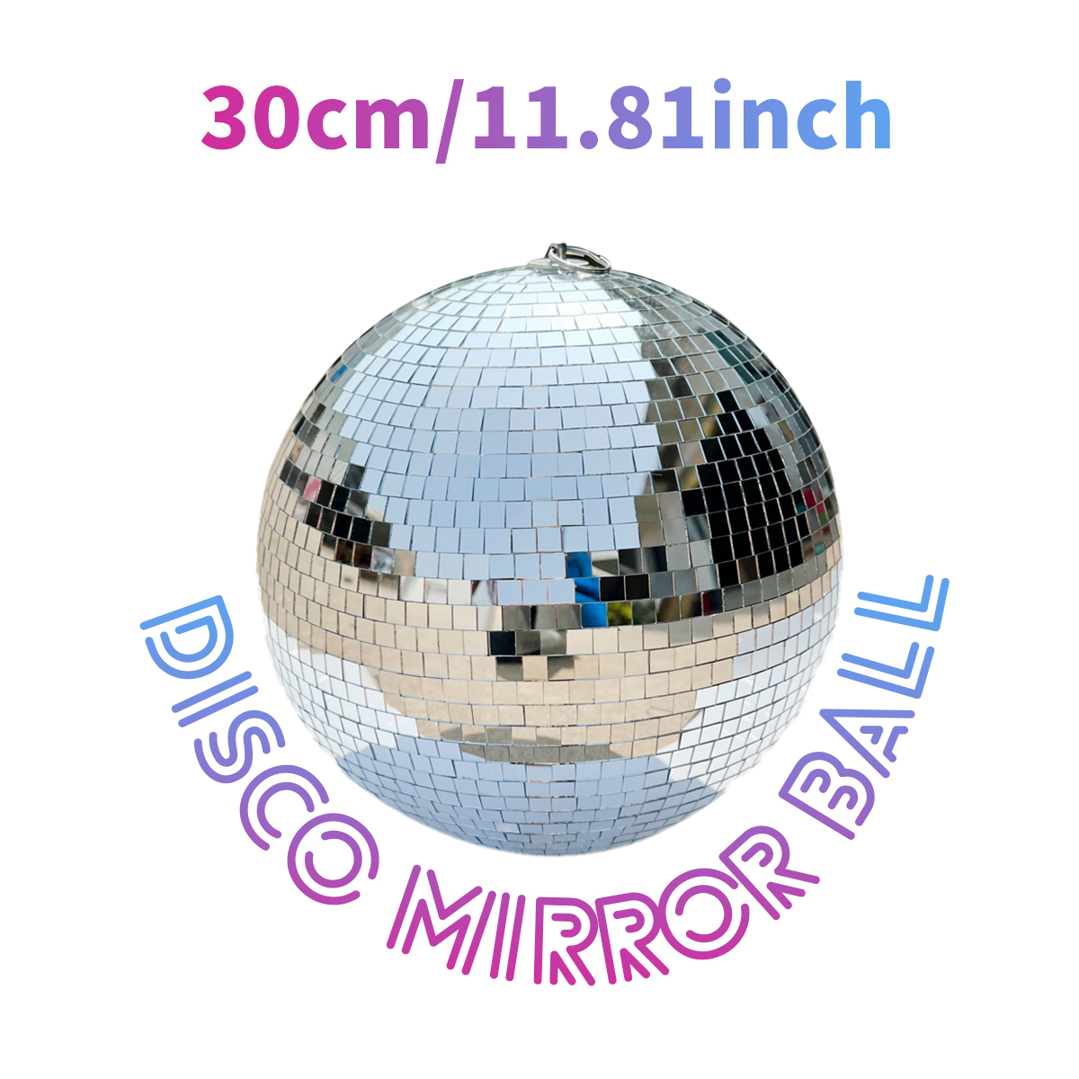 Lighting Effect Home Decor - Thrisdar 10/20/30CM Mirror Glass Ball Reflective