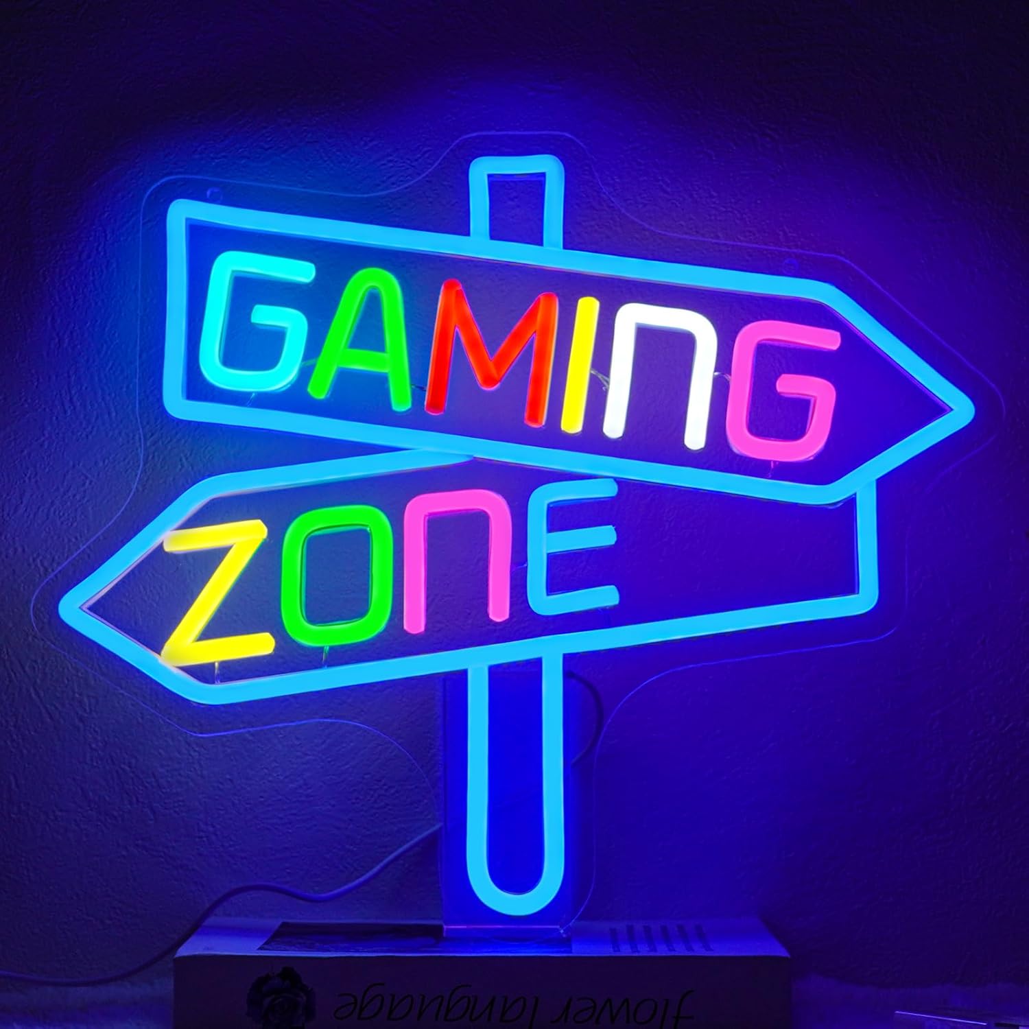Lighting Decor Bedroom - Gaming Zone Neon Sign USB LED