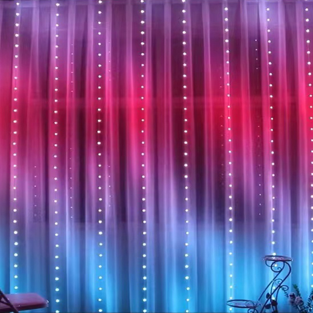 Lighting Decor Bedroom - 3M RGB Smart LED Curtain Lights