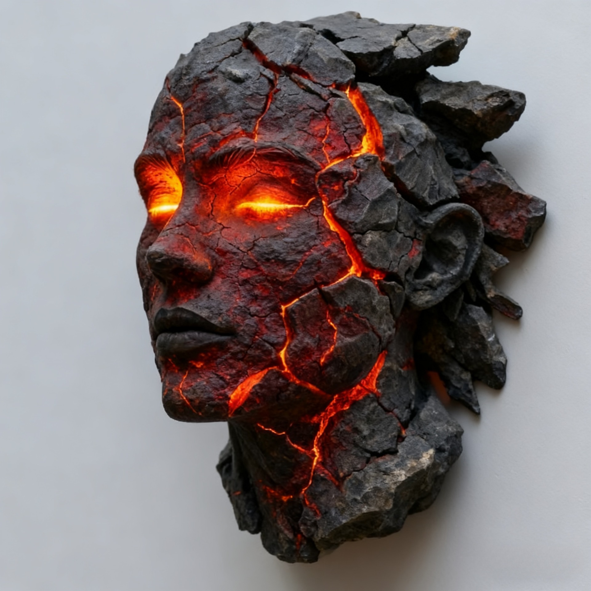 Decor Lighting Fixtures - Creative Resin Wall Light Cracked Soul