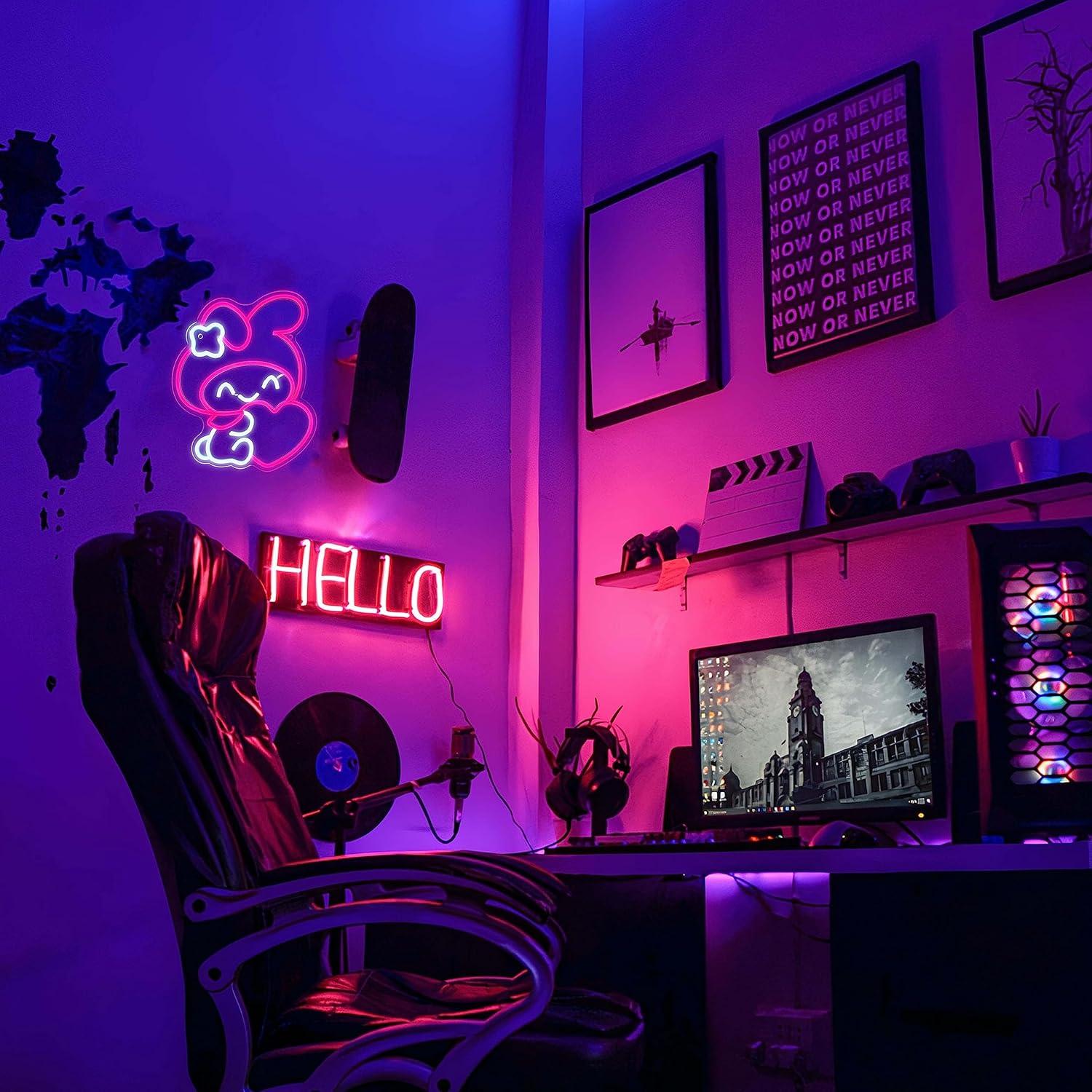 Anime Neon Sign Janpanese LED  - Lighting Decor For Living Room 리뷰 및 가격