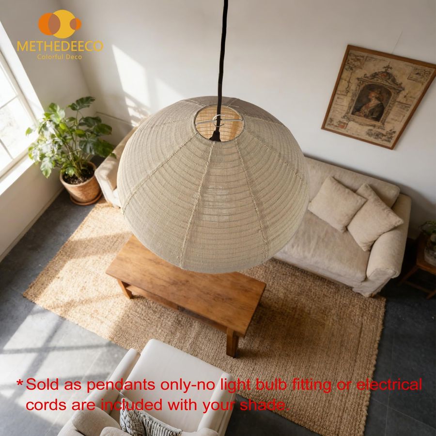 Hanging Fabric Lamp Shade 16in - Pendant Light Shade 리뷰 및 가격