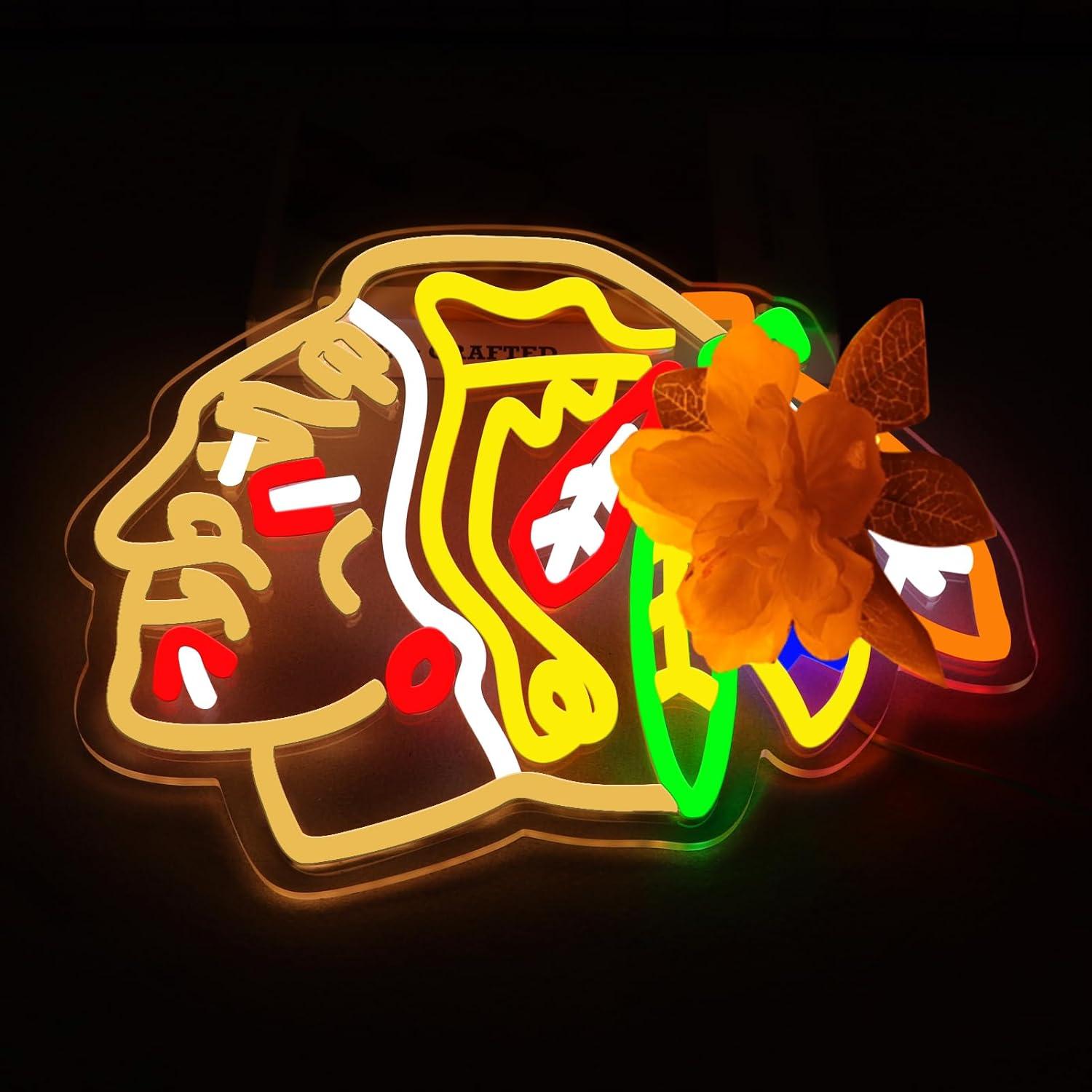 Ice Hockey Neon Signs USB Dimm - Decor Lighting Fans 리뷰 및 가격