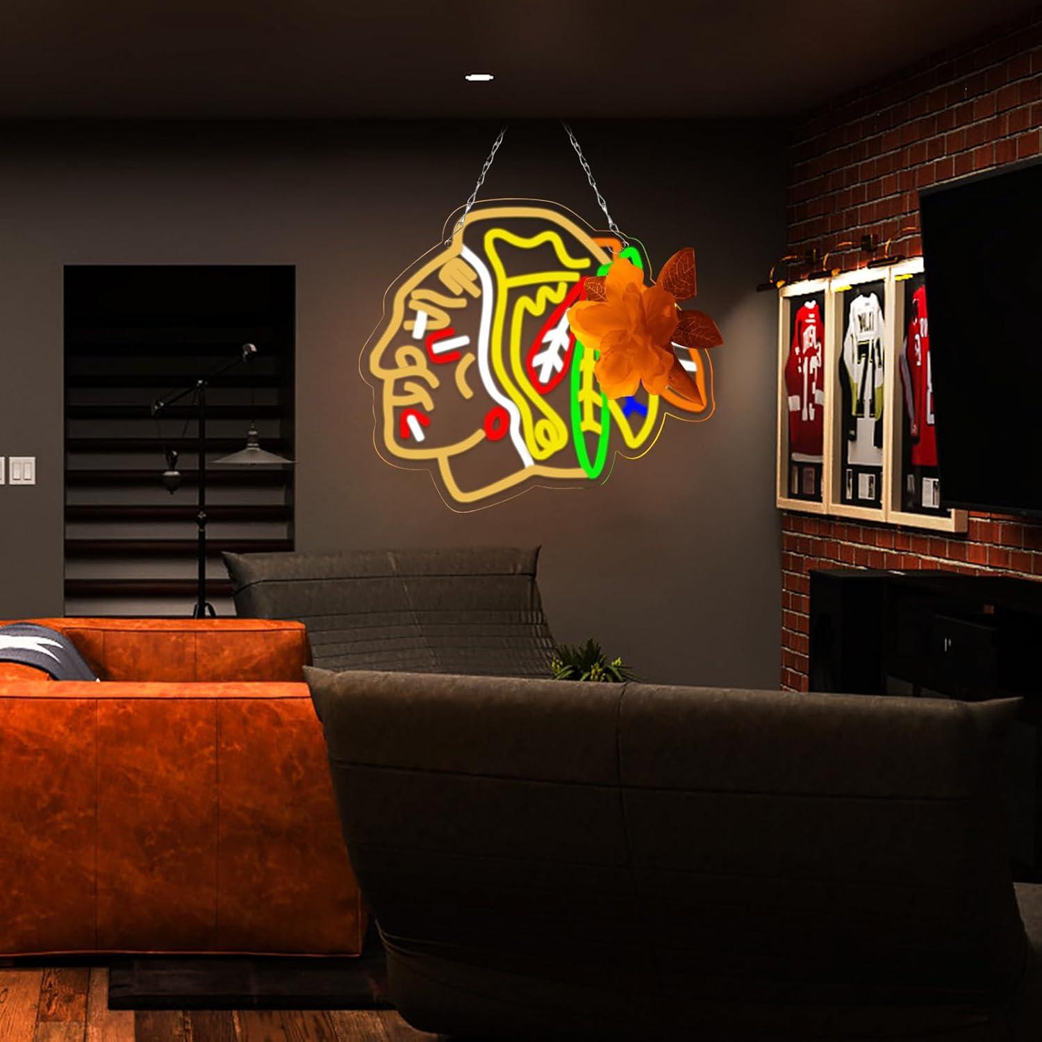 Ice Hockey Neon Signs USB Dimm - Decor Lighting Fans 리뷰 및 가격