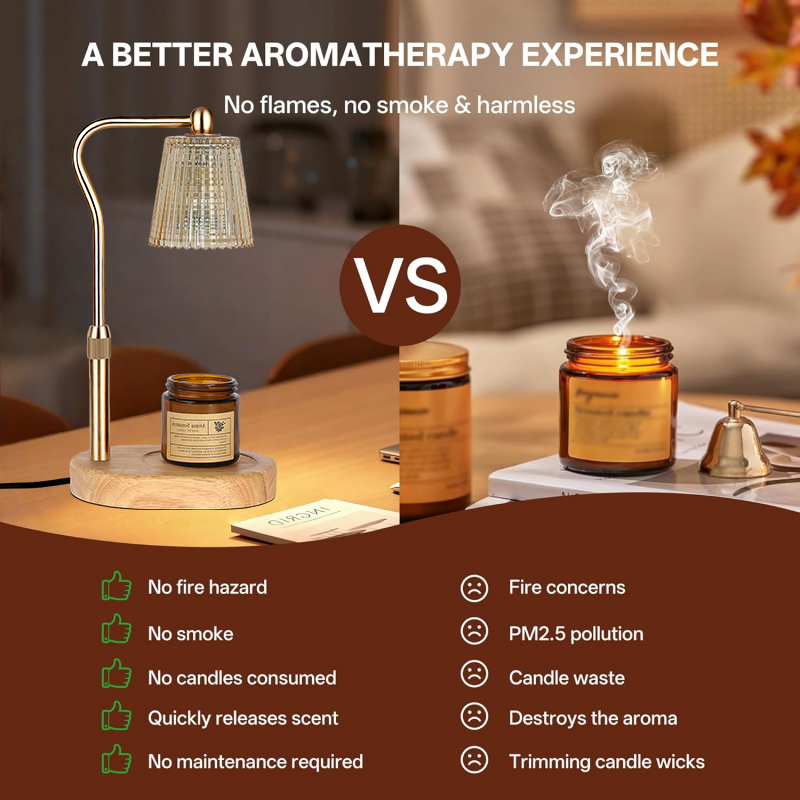 35W Candle Warmer Lamp with Ti - Lighting Decor For Living Room 리뷰 및 가격
