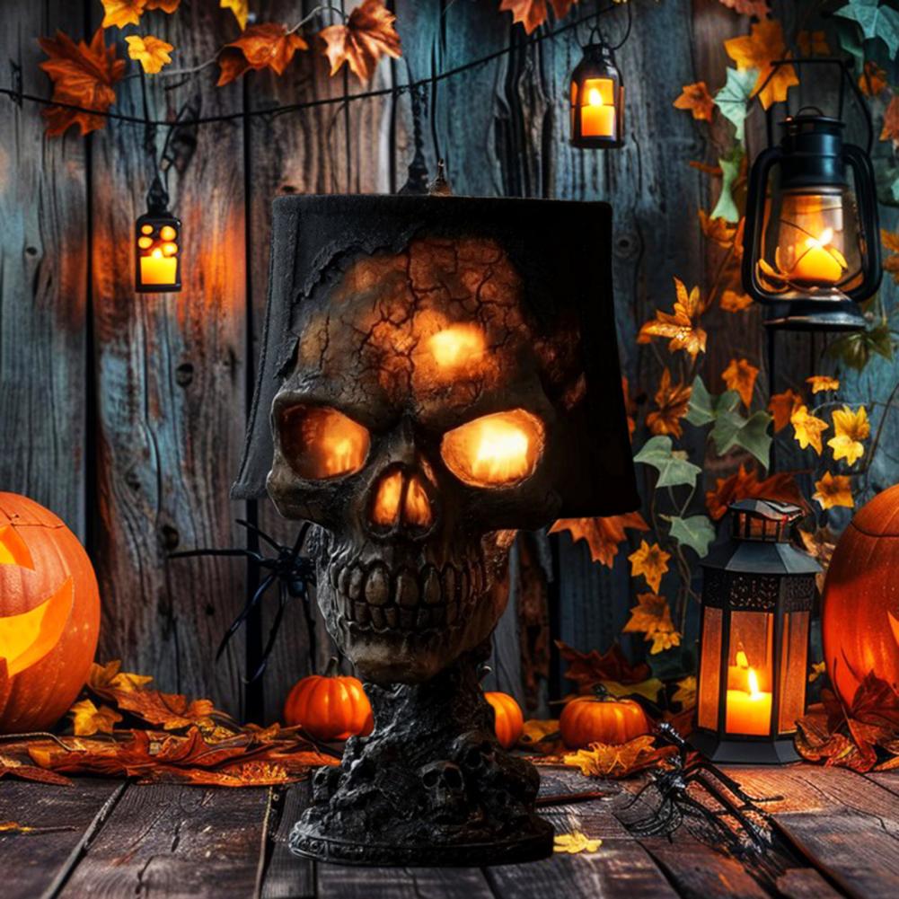 Halloween Lava Stone Skull Lam - Unique Lighting Decor 리뷰 및 가격
