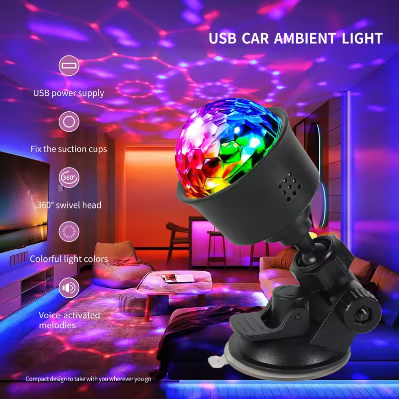RGB Sound Activated LED Disco  - Lighting Effect Home Decor 리뷰 및 가격