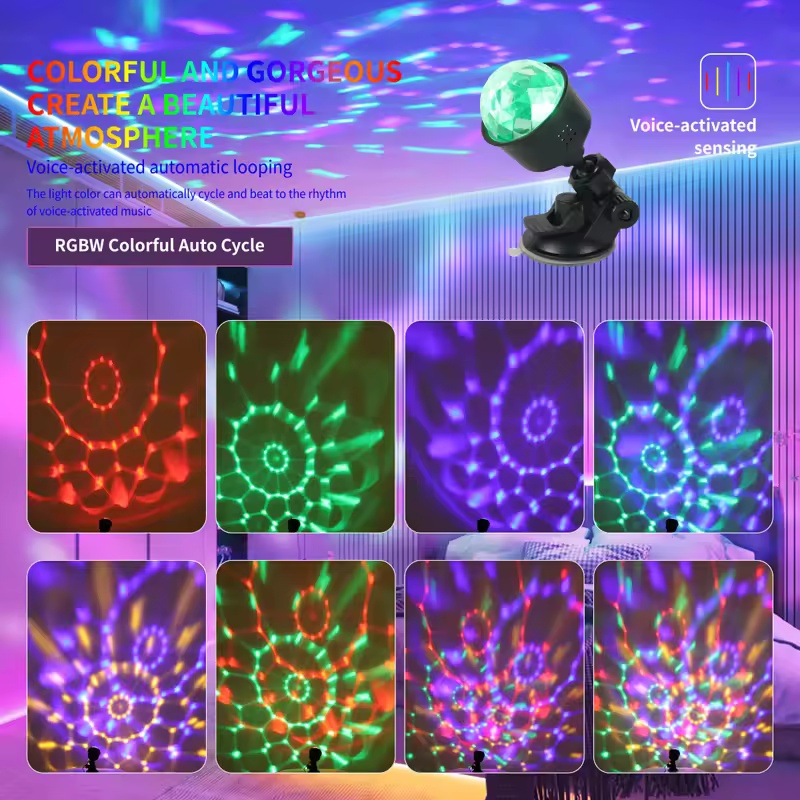 RGB Sound Activated LED Disco  - Lighting Effect Home Decor 리뷰 및 가격