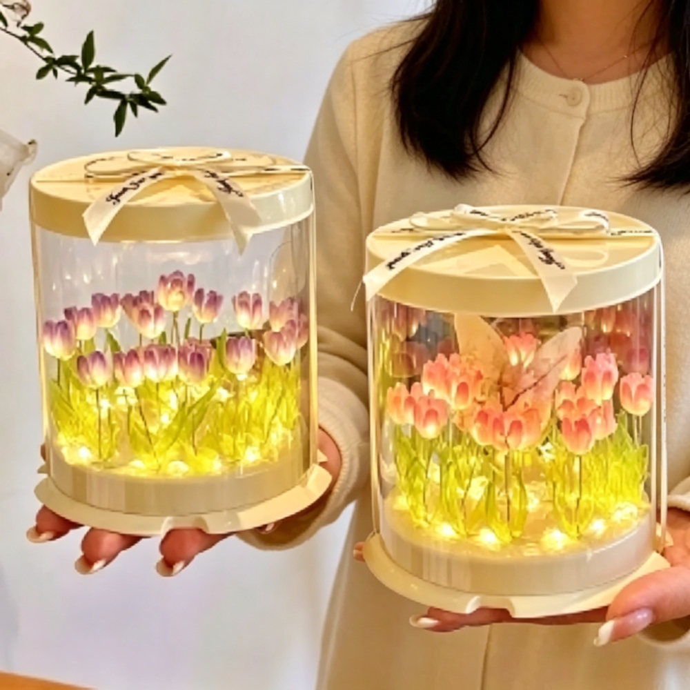 Tulip Lamp DIY Handmade Materi - Lighting Decor Bedroom 리뷰 및 가격