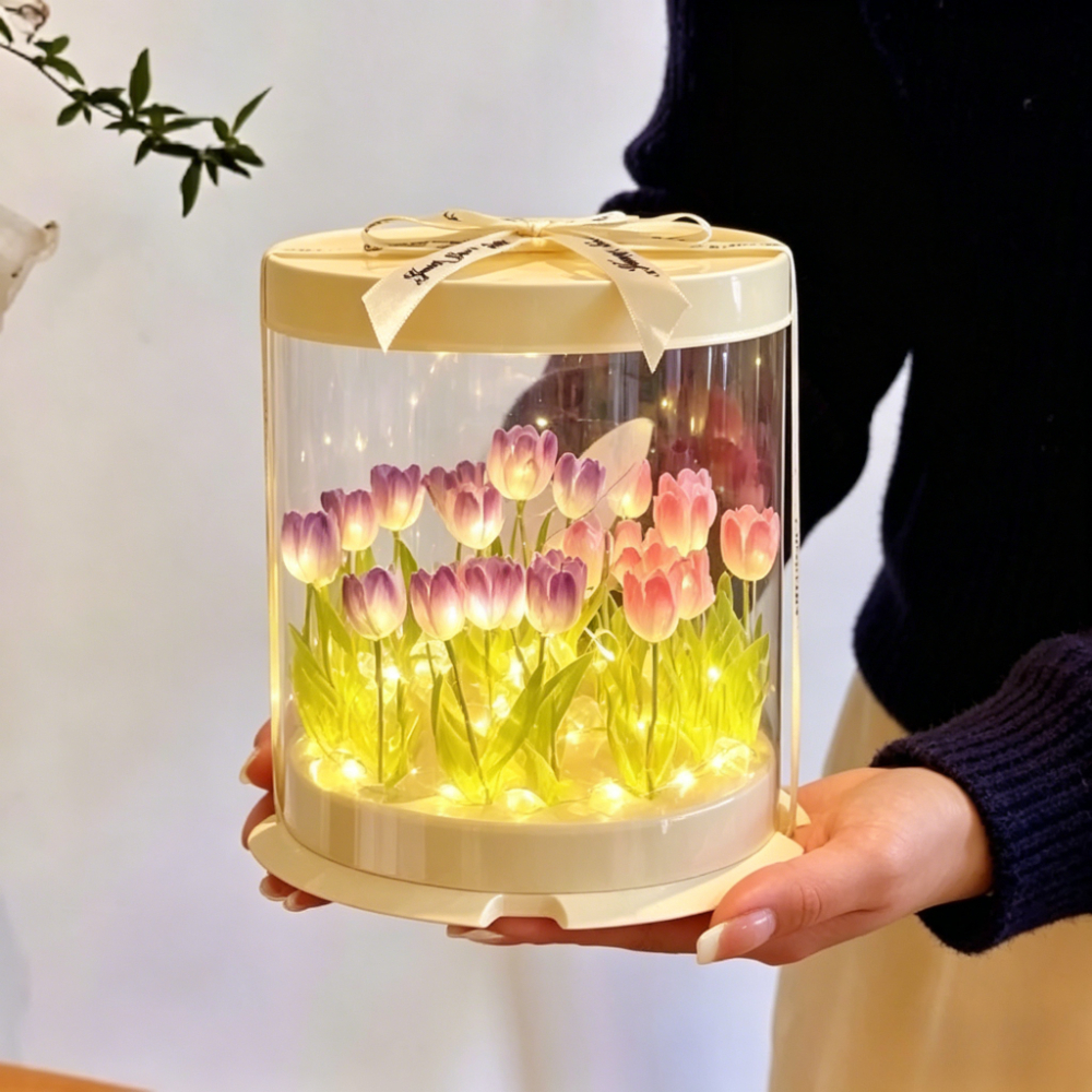 Tulip Lamp DIY Handmade Materi - Lighting Decor Bedroom 리뷰 및 가격