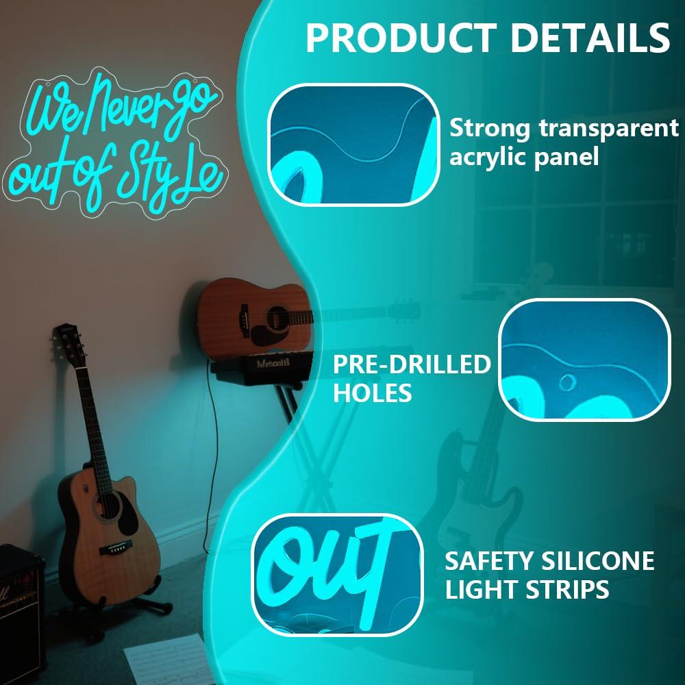 We Never Go Out Of Style Neon  - Lighting Decor Bedroom 리뷰 및 가격