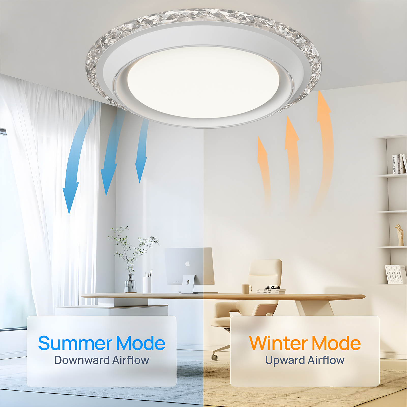 LED Ceiling Fan Lamp Home Ligh - Decor Lighting Fixtures 리뷰 및 가격