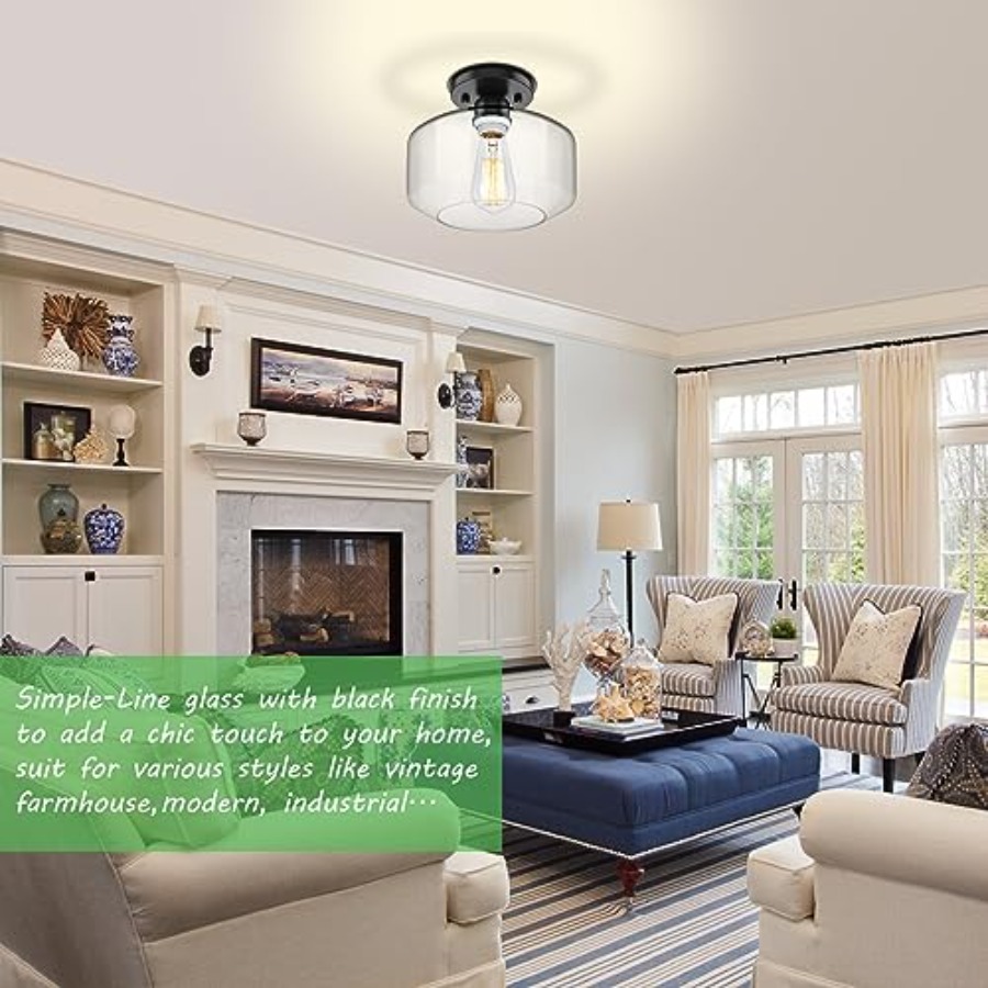 Semi Flush Mount Ceiling Light - Pendant Light Shade 리뷰 및 가격