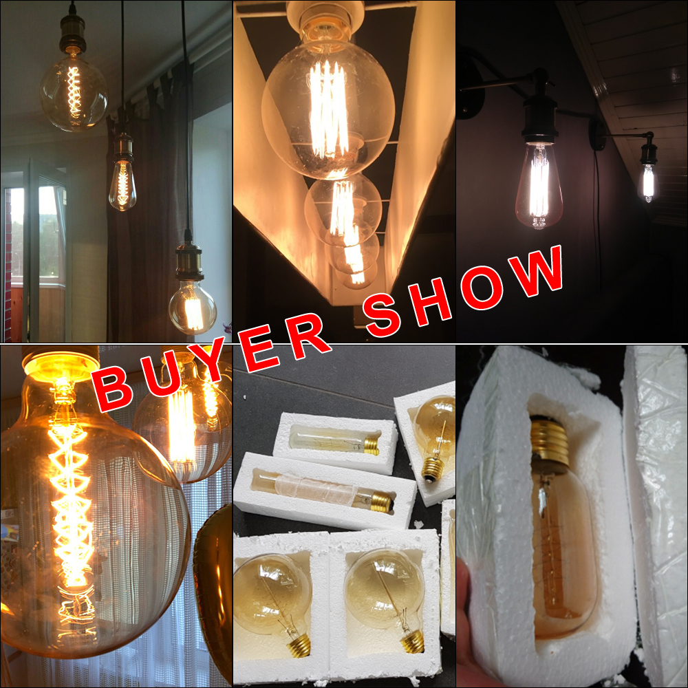 E27 Retro Edison Bulb 220V 40W - Lighting Decor For Living Room 리뷰 및 가격