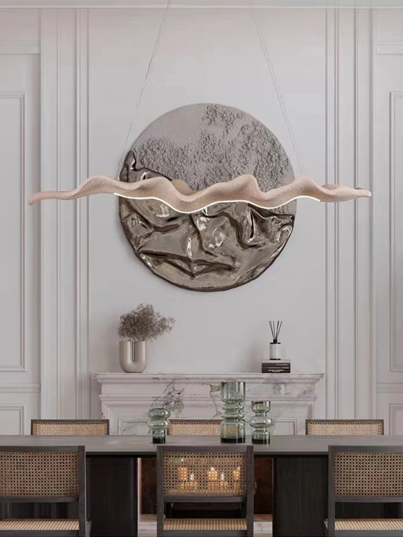 Vintage Resin Leaf Pendant Lig - Decor Lighting Fixtures 리뷰 및 가격