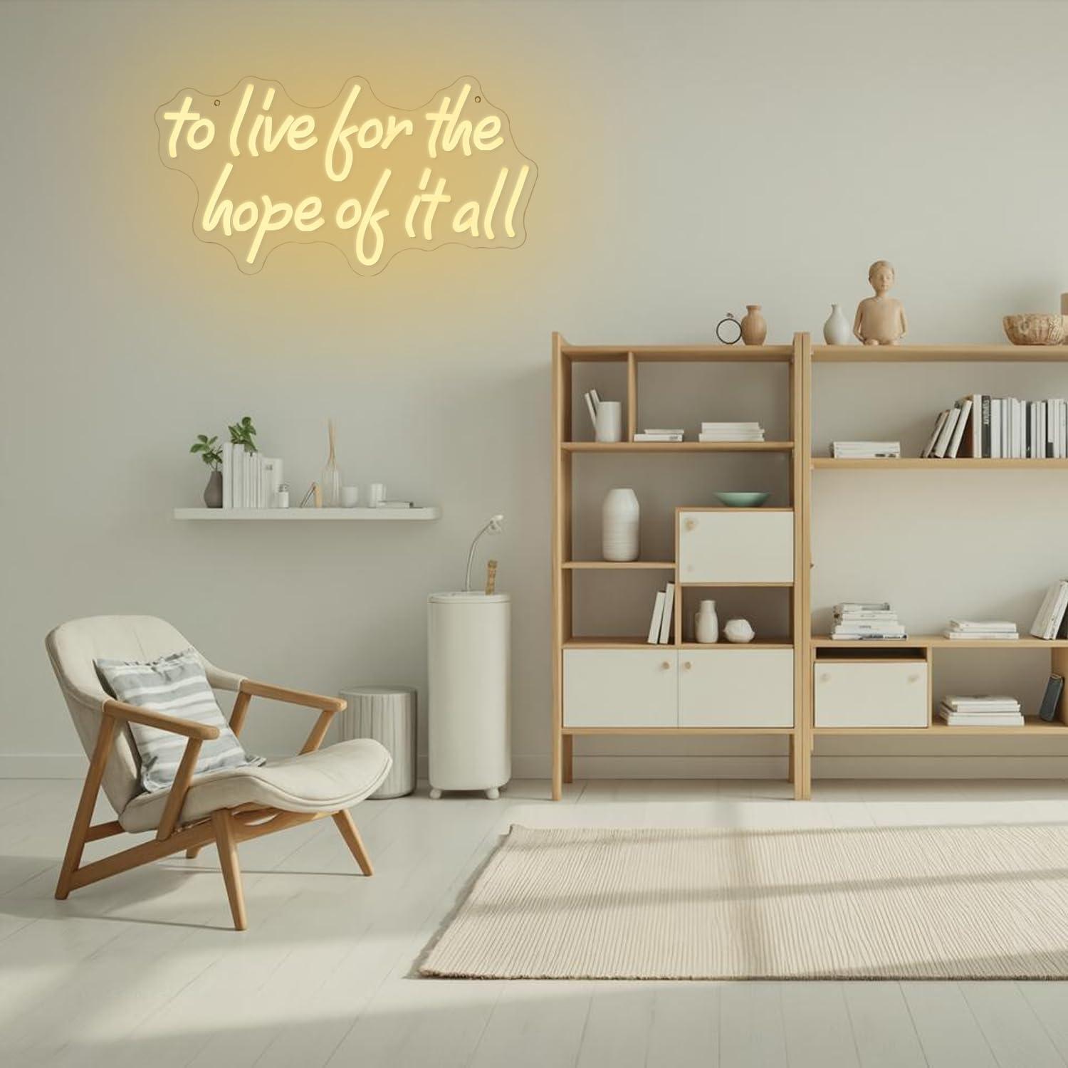 To Live For The Hope Of It All - Lighting Decor Bedroom 리뷰 및 가격