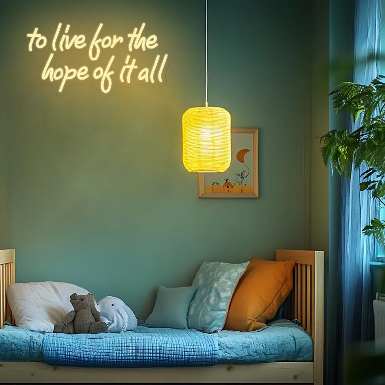 To Live For The Hope Of It All - Lighting Decor Bedroom 리뷰 및 가격