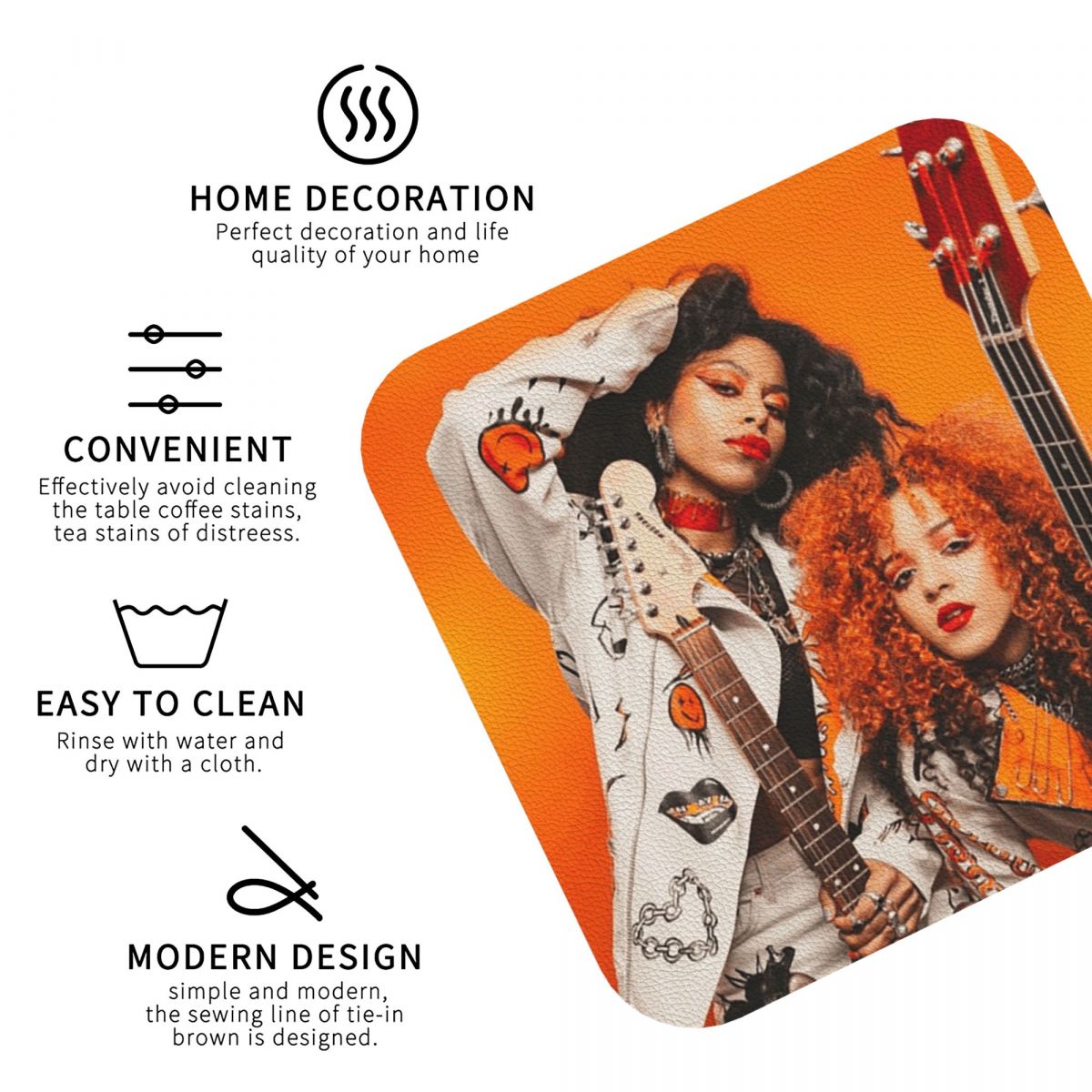 Nova Twins Coasters PVC Leathe - Nova Decor & Lighting Julestjerne 리뷰 및 가격
