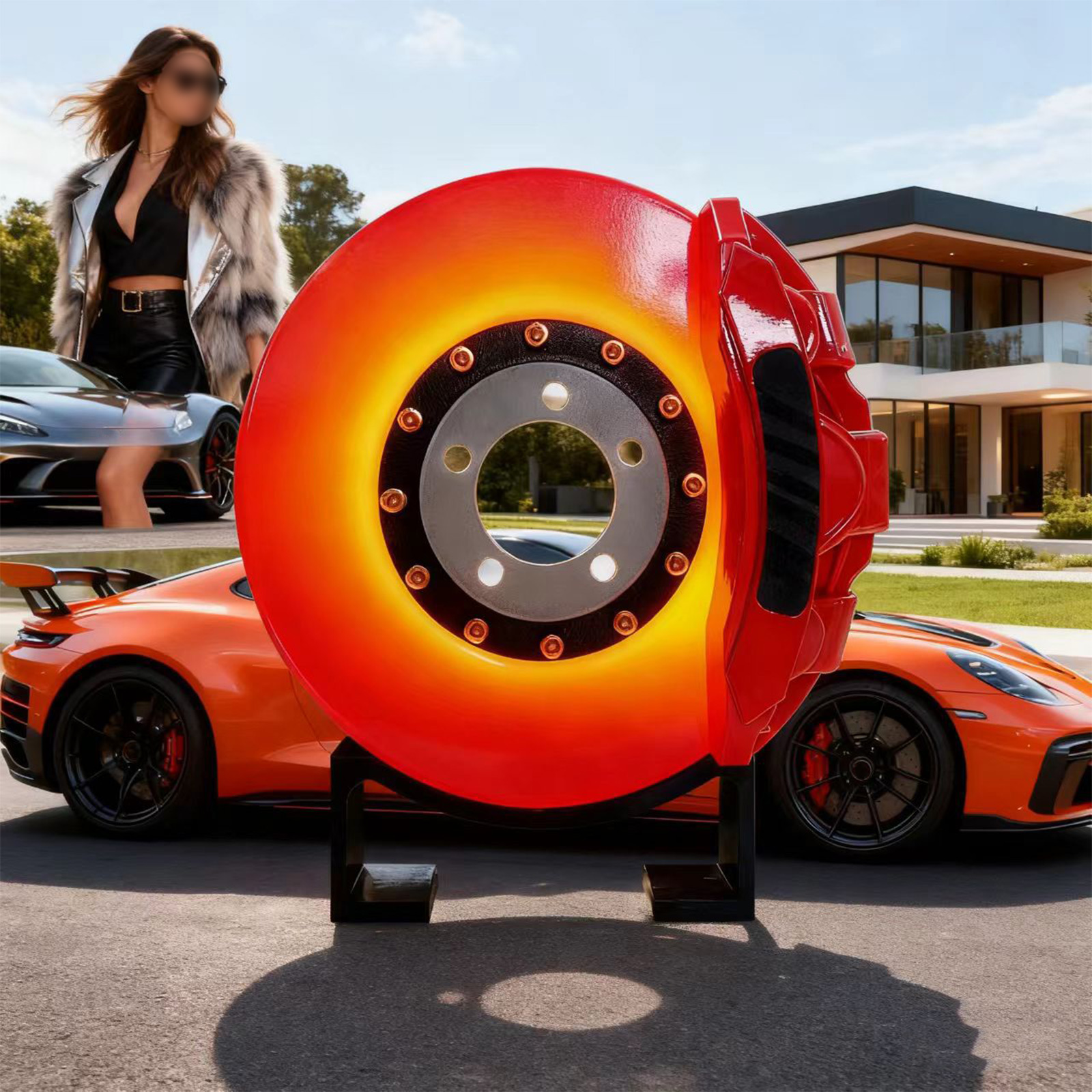 Brake Disc Neon Sign LED Garag - Decor Lighting Fans 리뷰 및 가격