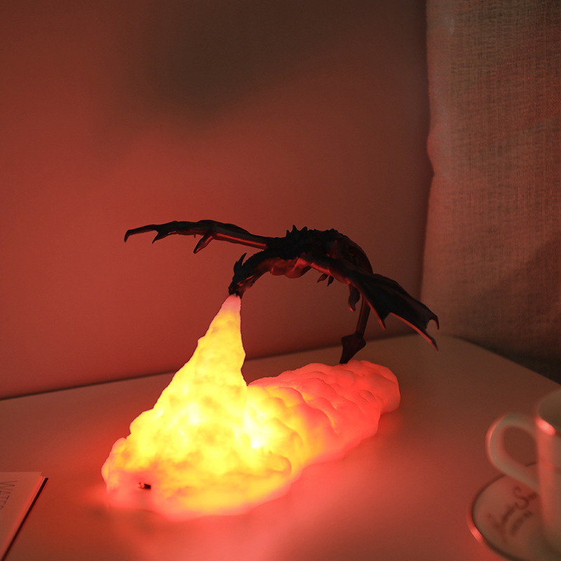 3D Printed Dragon Fire Night L - Unique Lighting Decor 리뷰 및 가격