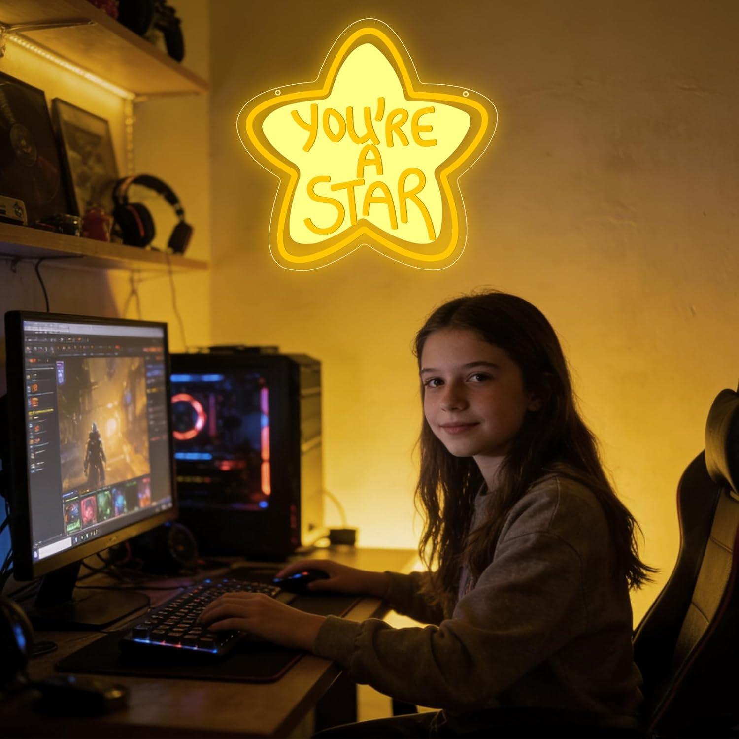 You're A Star Neon Sign USB Di - Lighting Decor Bedroom 리뷰 및 가격