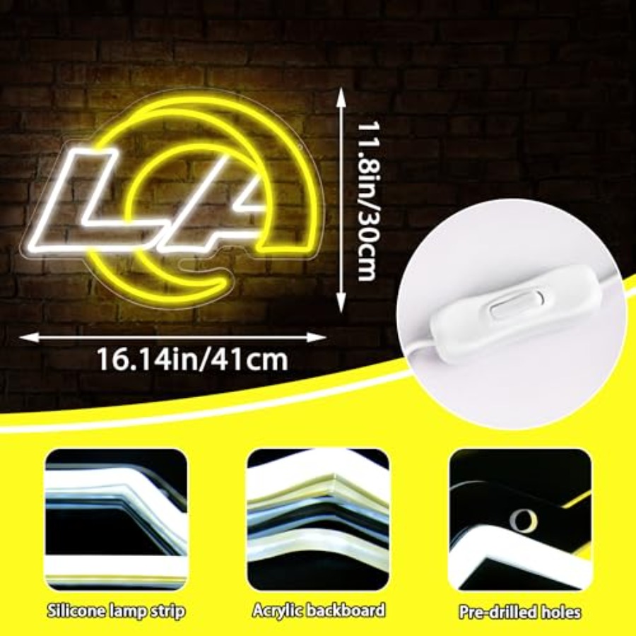 Football Neon Sign for Wall De - Decor Lighting Fans 리뷰 및 가격