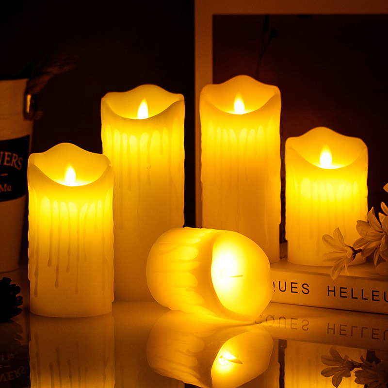 LED Candle with Tear-Effect, W - Lighting Effect Home Decor 리뷰 및 가격