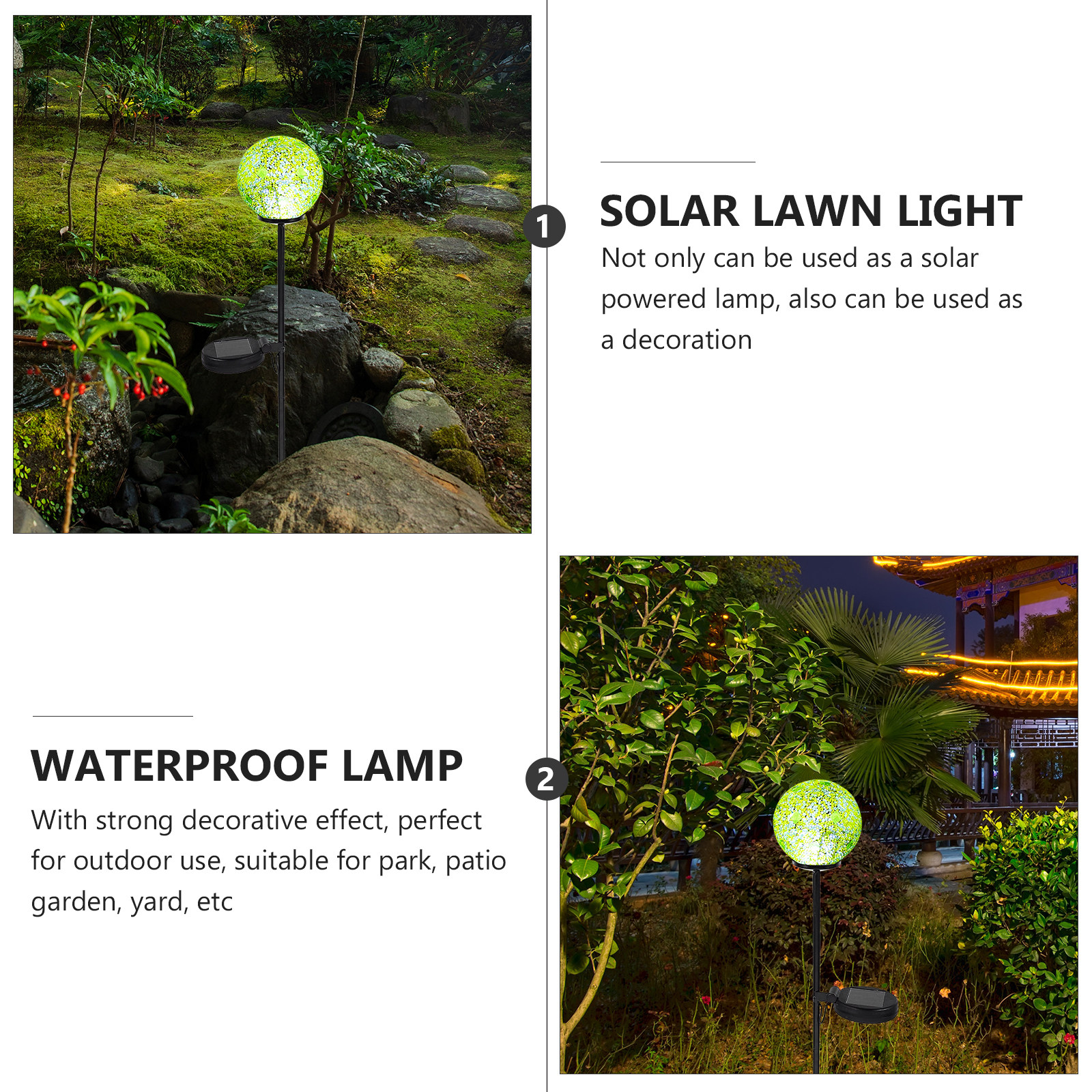 Solar Powered Lawn Lights Mosa - Decor Lighting Solution 리뷰 및 가격