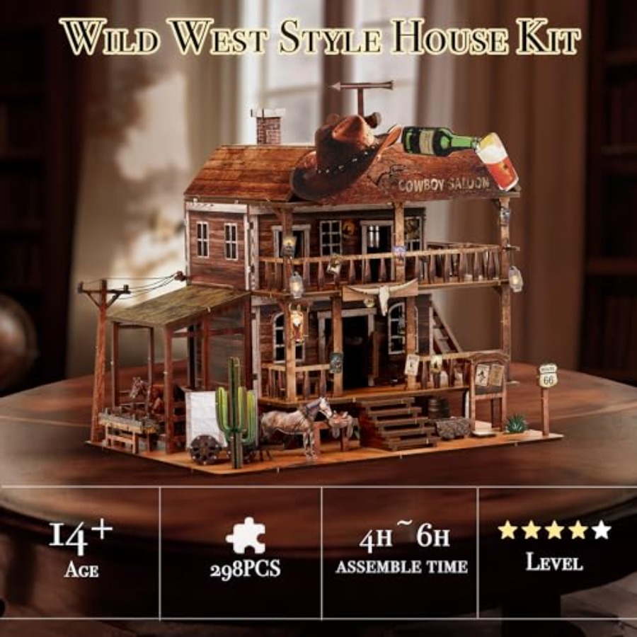 Cowboy Saloon Miniature Kit DI - Unique Lighting Decor 리뷰 및 가격