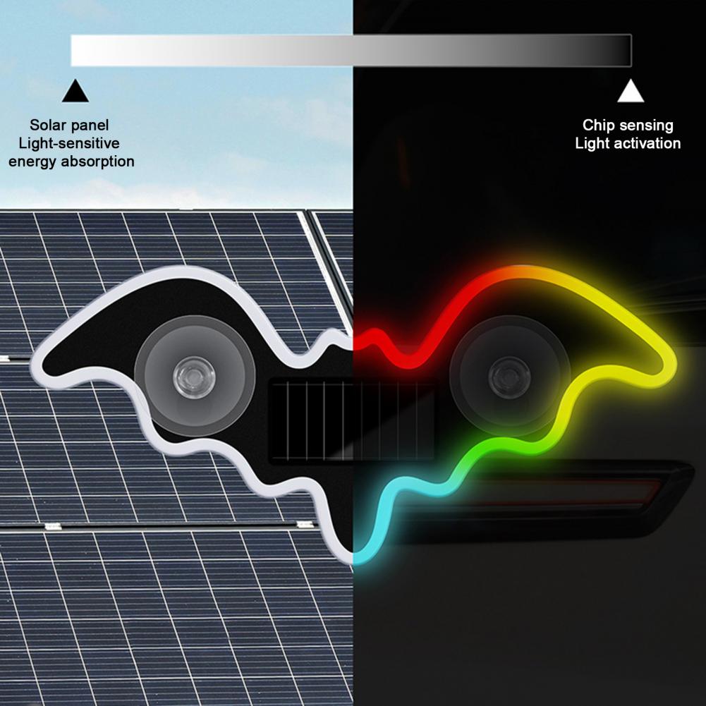 Solar Bat Shape LED Car Window - Unique Lighting Decor 리뷰 및 가격