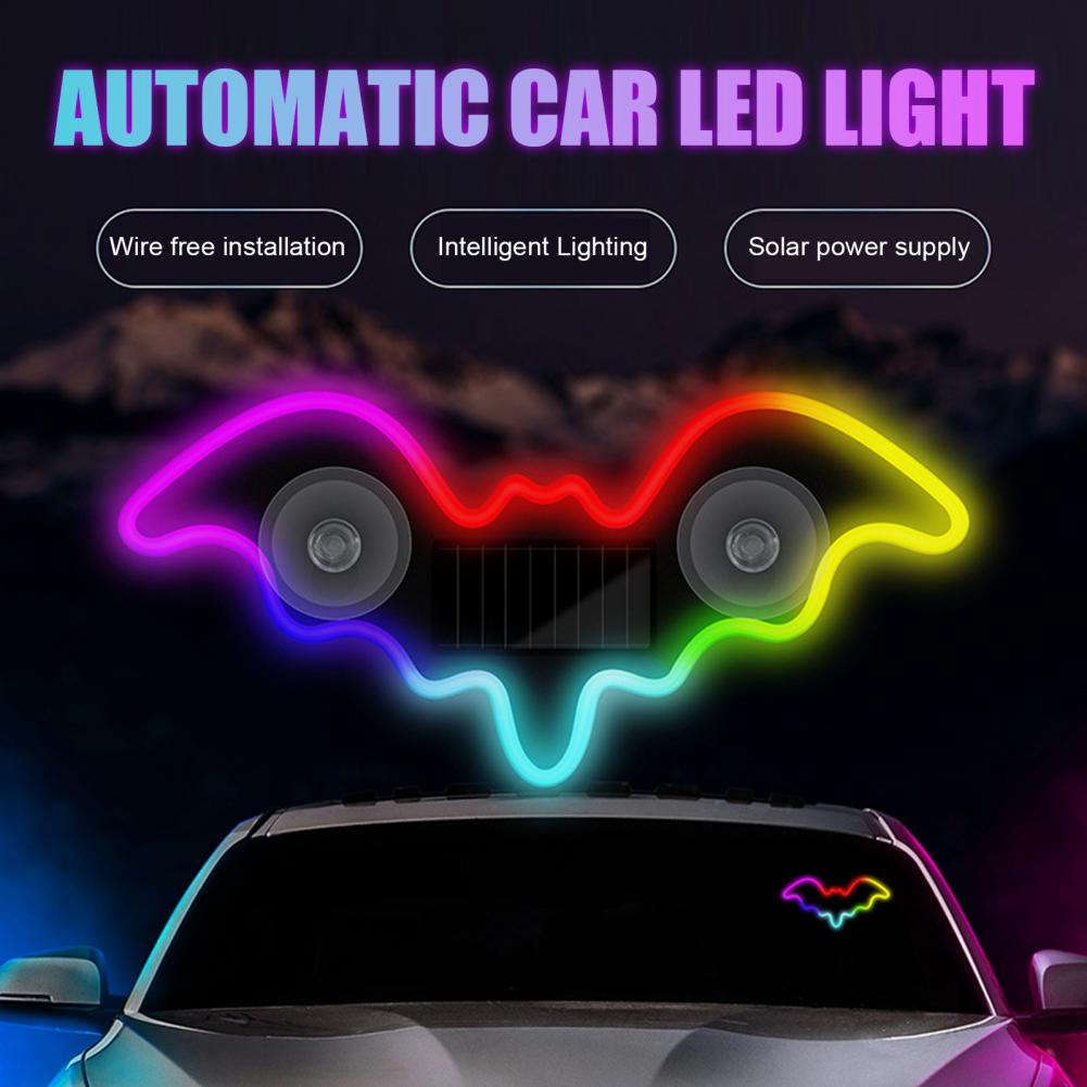 Solar Bat Shape LED Car Window - Unique Lighting Decor 리뷰 및 가격