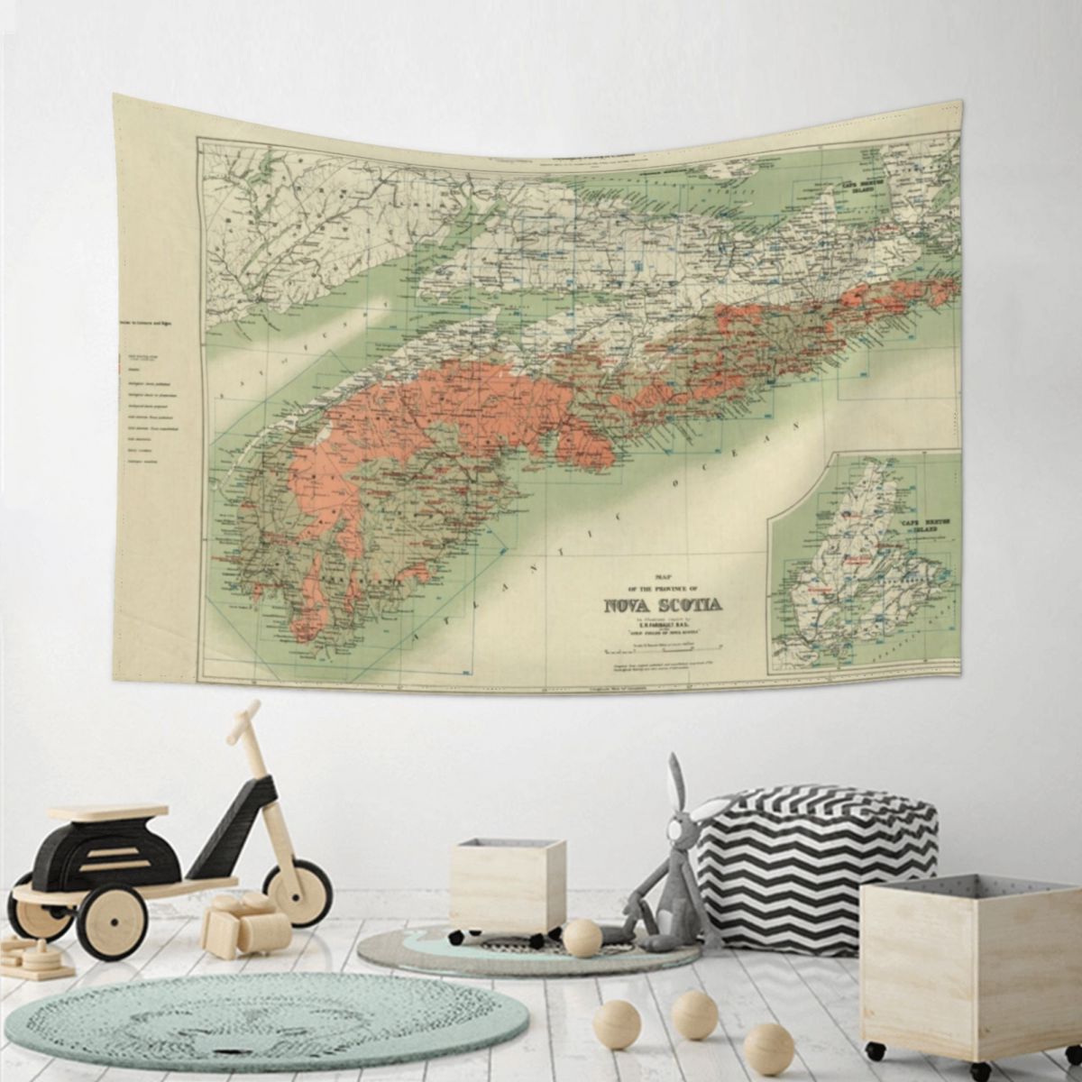 Vintage Geological Map of Nova - Nova Decor & Lighting Julestjerne 리뷰 및 가격