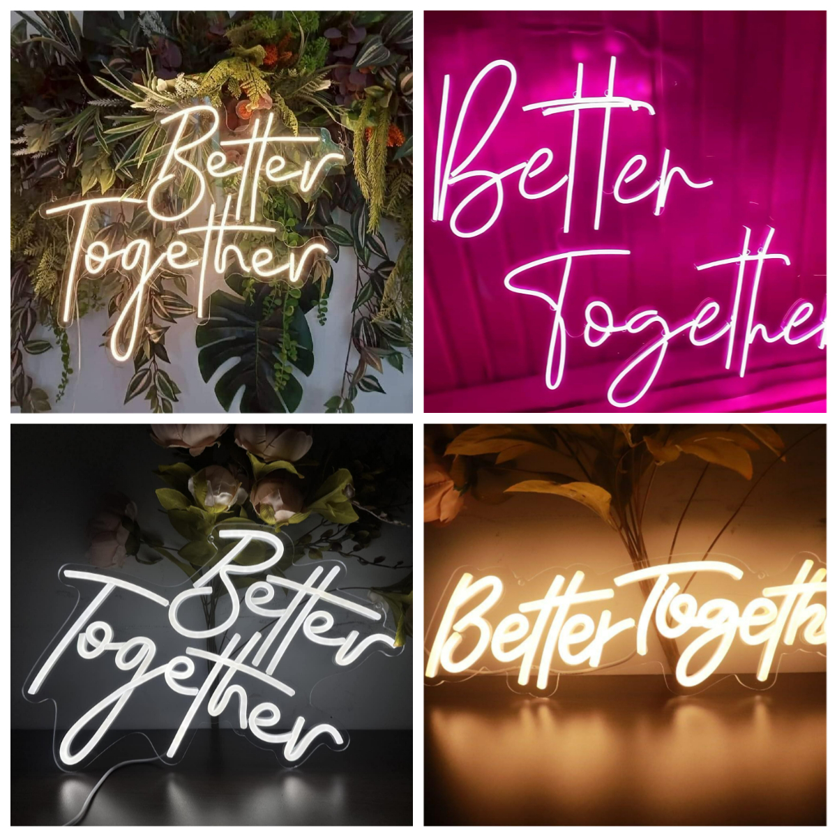 Better Together Neon Sign USB  - Lighting Decor For Living Room 리뷰 및 가격