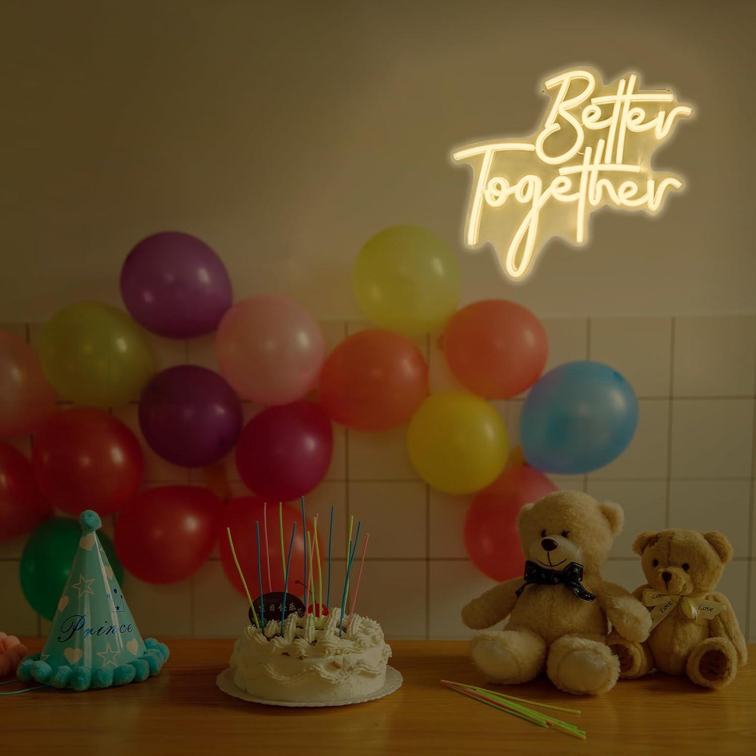 Better Together Neon Sign USB  - Lighting Decor For Living Room 리뷰 및 가격