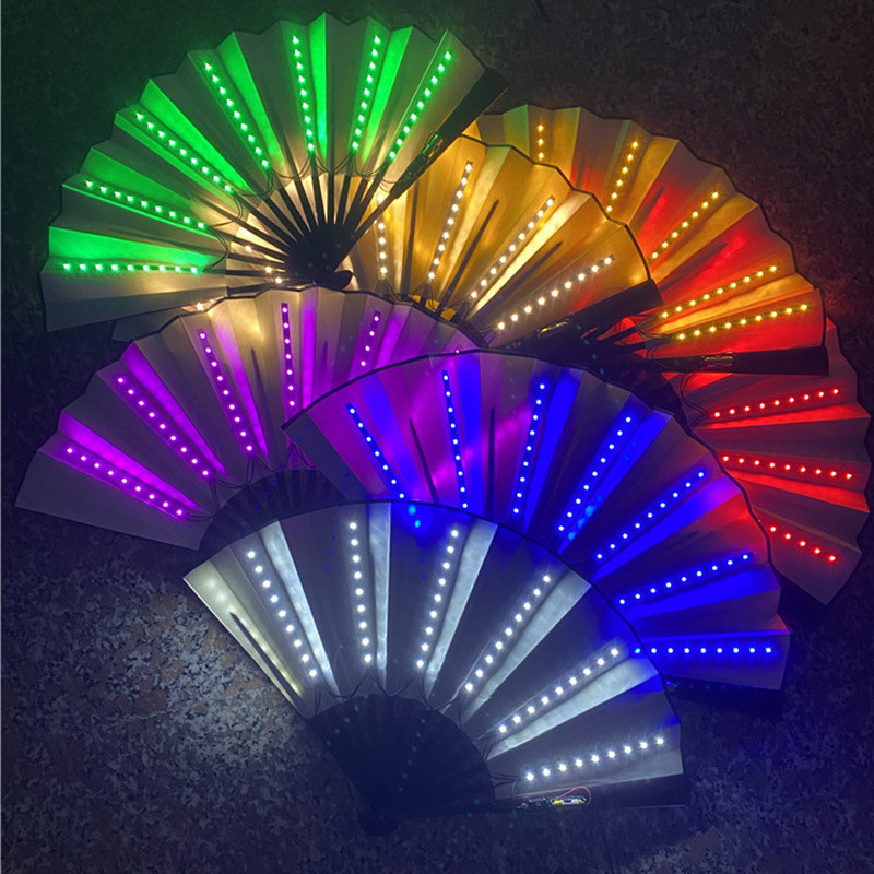 Folding Hand Fan With Led Ligh - Decor Lighting Fans 리뷰 및 가격
