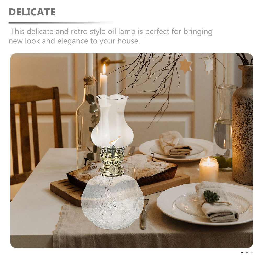 2Pcs Desktop Oil Lamp Vintage  - Decor Lighting Solution 리뷰 및 가격