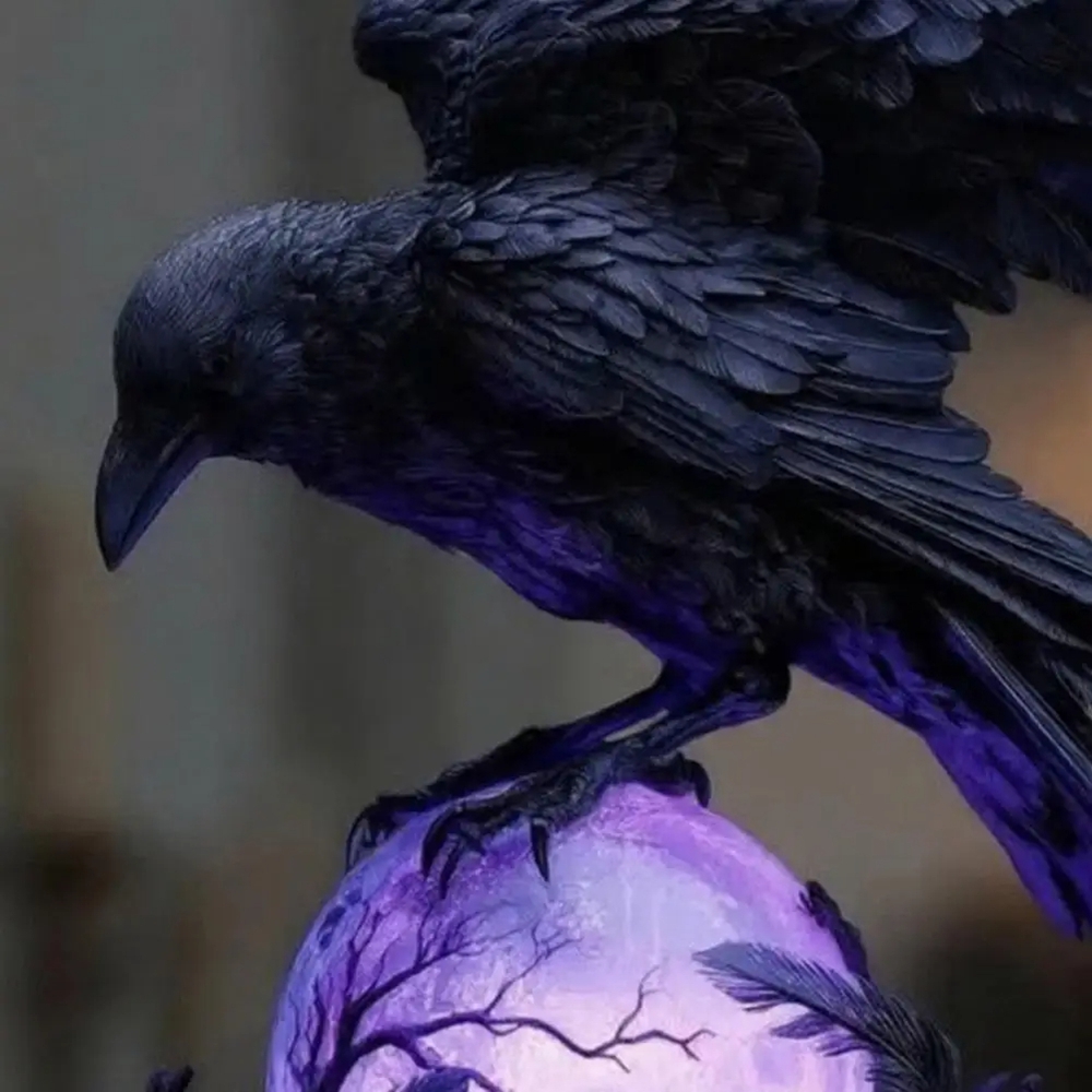 Creative Gothic Raven LED Lamp - Unique Lighting Decor 리뷰 및 가격