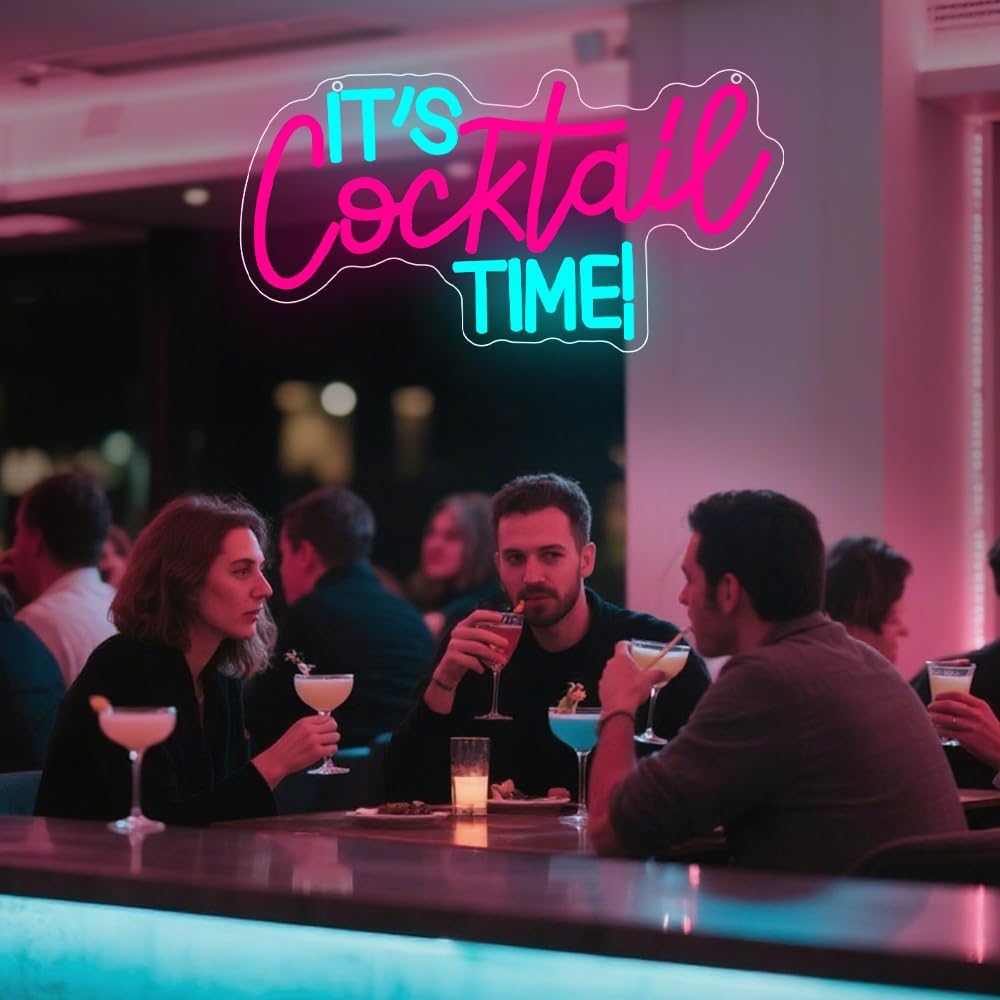 Cocktails Neon Sign USB Powere - Lighting Decor Bedroom 리뷰 및 가격