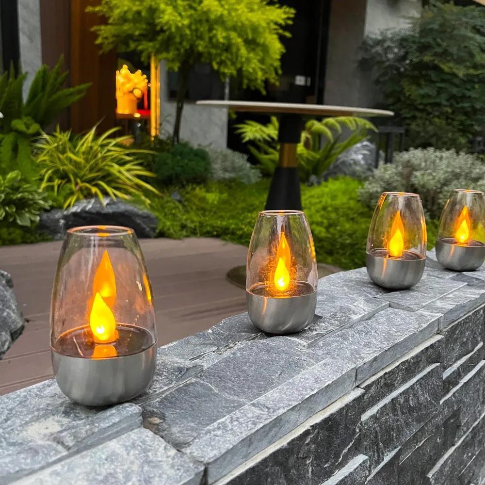 LED Solar Candles Light Flamel - Lighting Decor For Living Room 리뷰 및 가격