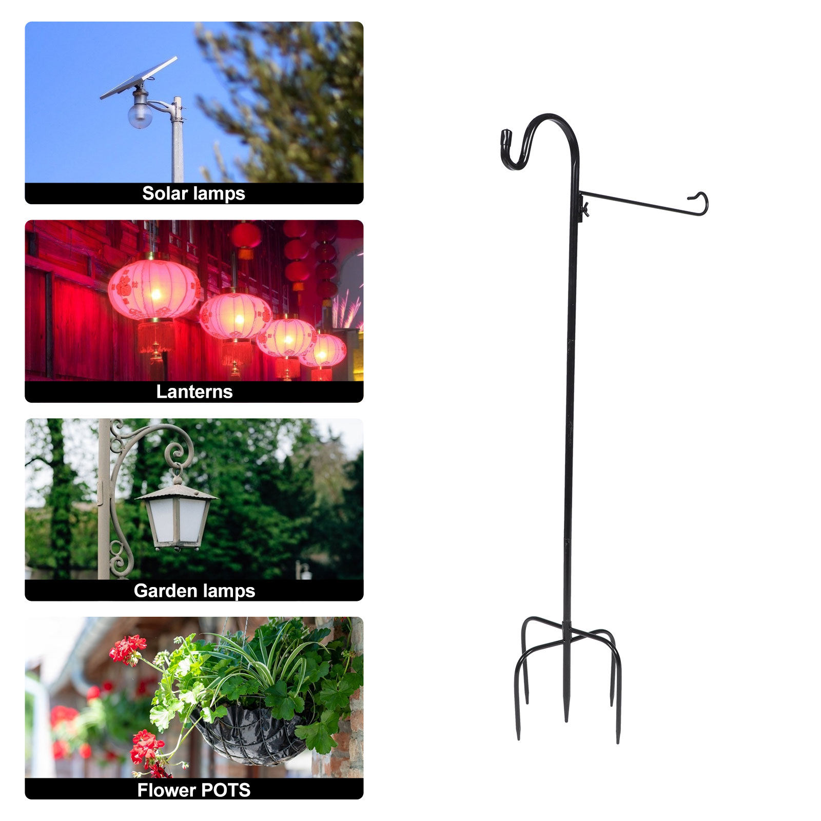 Shepherd Hook for Outdoor Gard - Decor Lighting Fixtures 리뷰 및 가격
