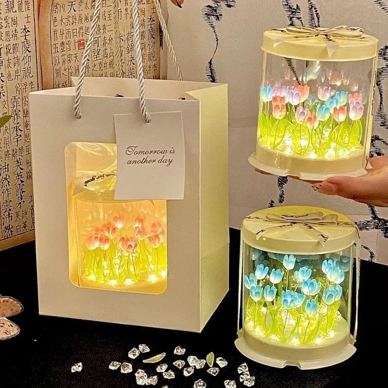 DIY Tulip Lamp Simulation Flow - Lighting Decor Bedroom 리뷰 및 가격