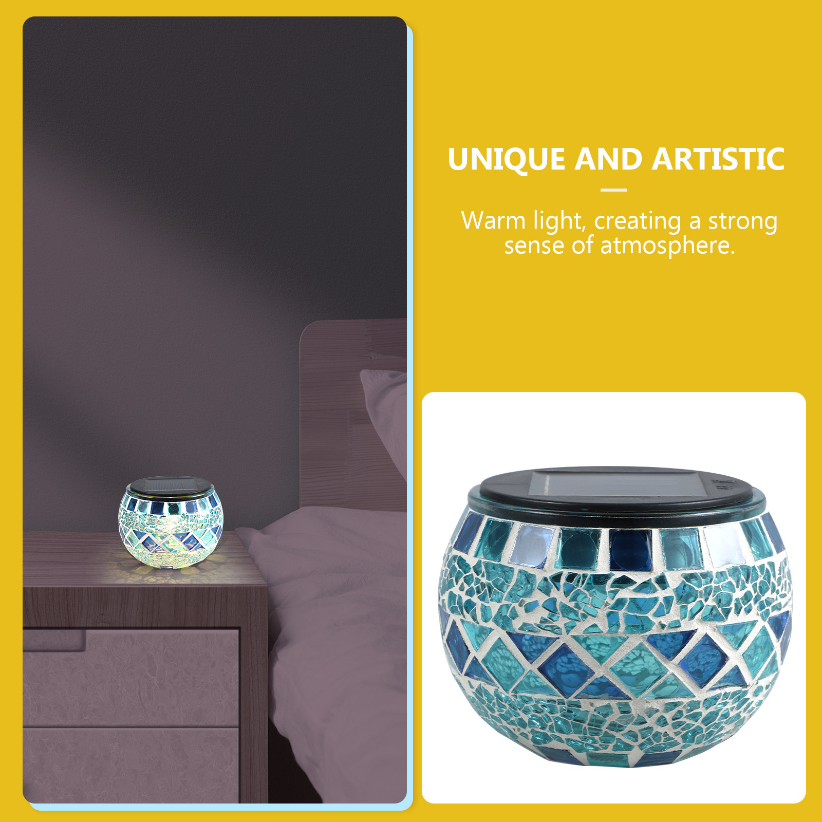 Mosaic Light Solar Glass Decor - Decor Lighting Solution 리뷰 및 가격
