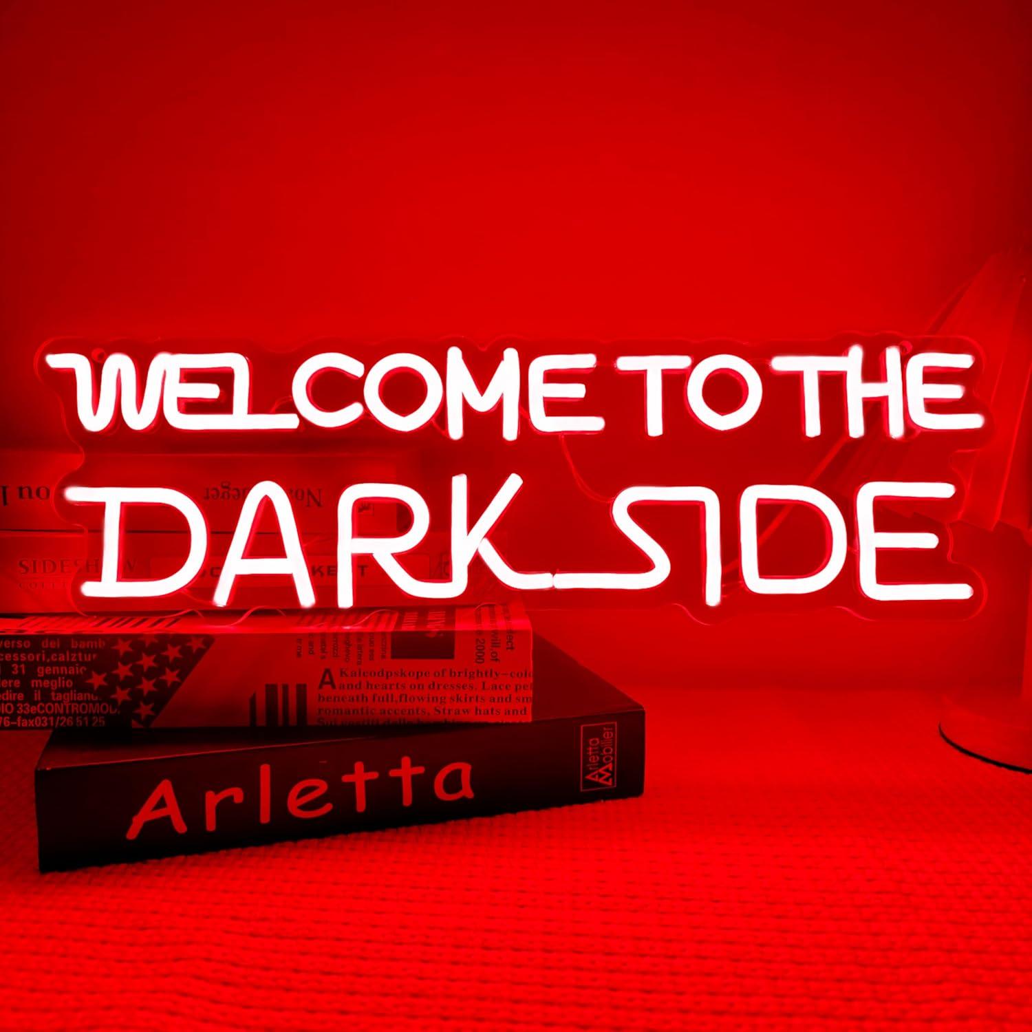 Welcome to the Dark Side Neon  - Lighting Decor Bedroom 리뷰 및 가격
